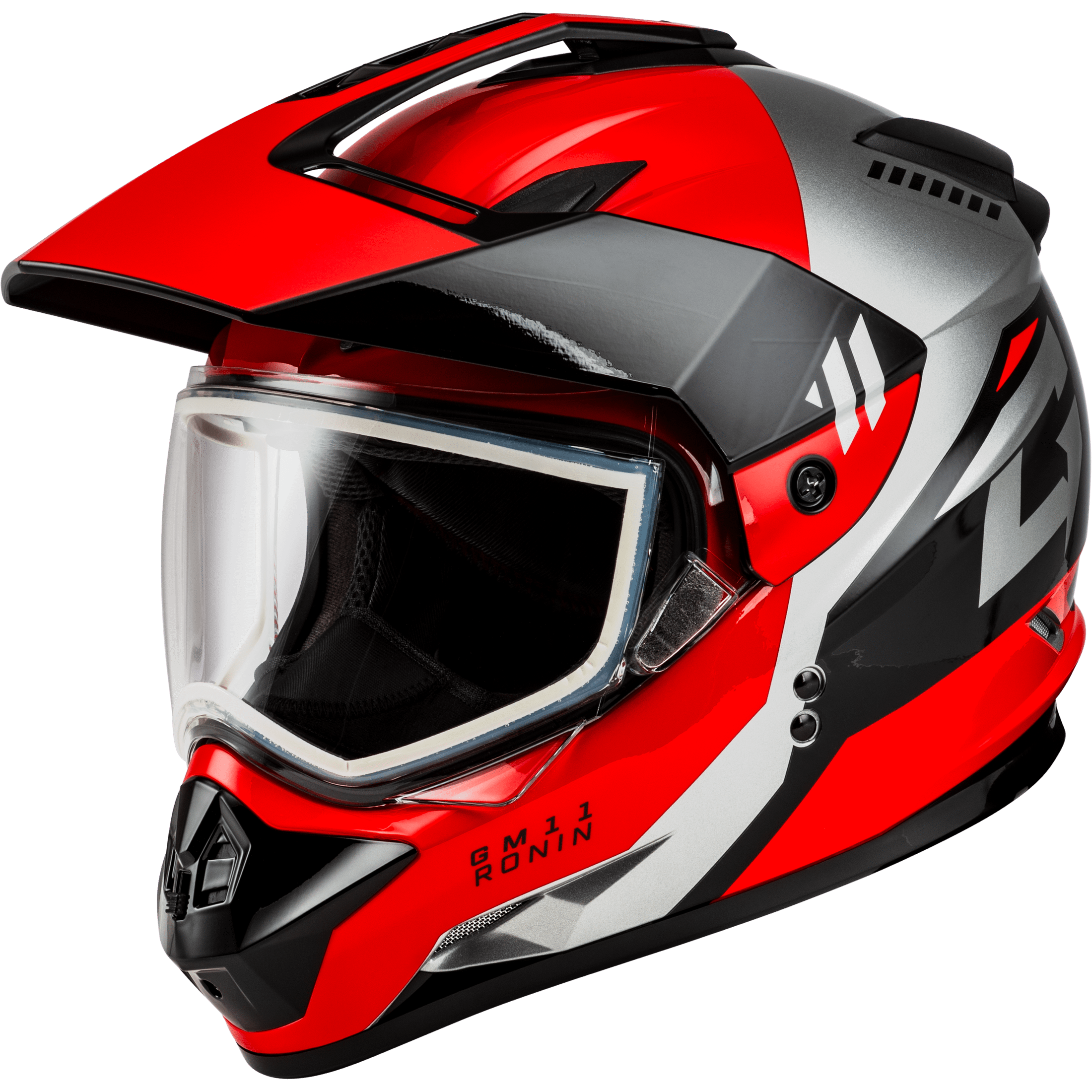 GMAX GM-11 RONIN HELMET BLACK/RED 2X