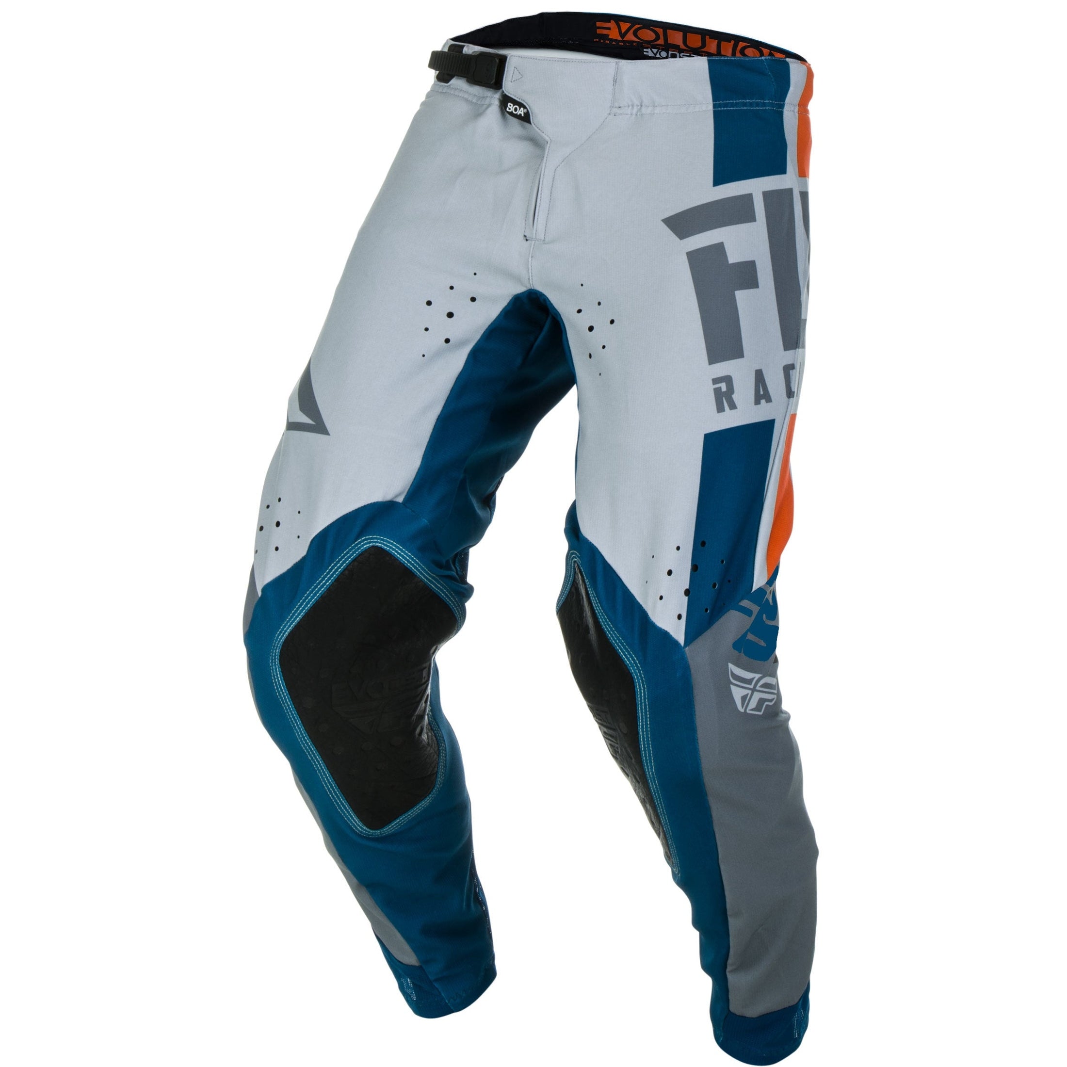FLY RACING EVOLUTION DST PANTS NAVY/GREY/ORANGE SZ 36