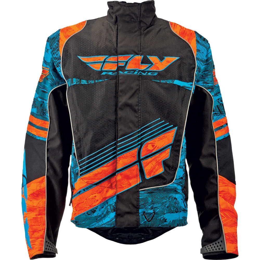 FLY RACING FLY SNX WILD JACKET BLUE/ORANGE MD
