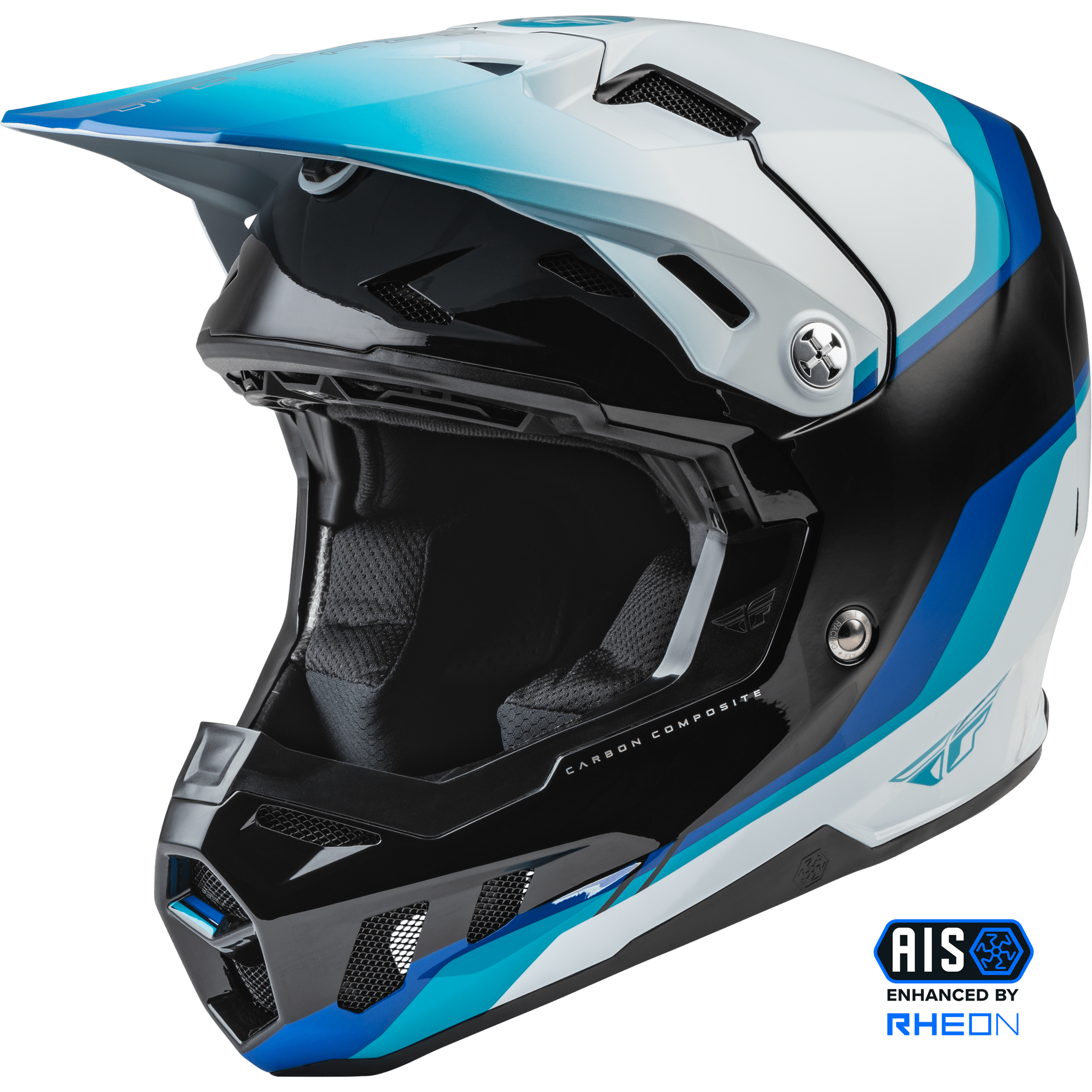 FLY RACING FORMULA CC DRIVER HELMET BLACK/BLUE/WHITE XS