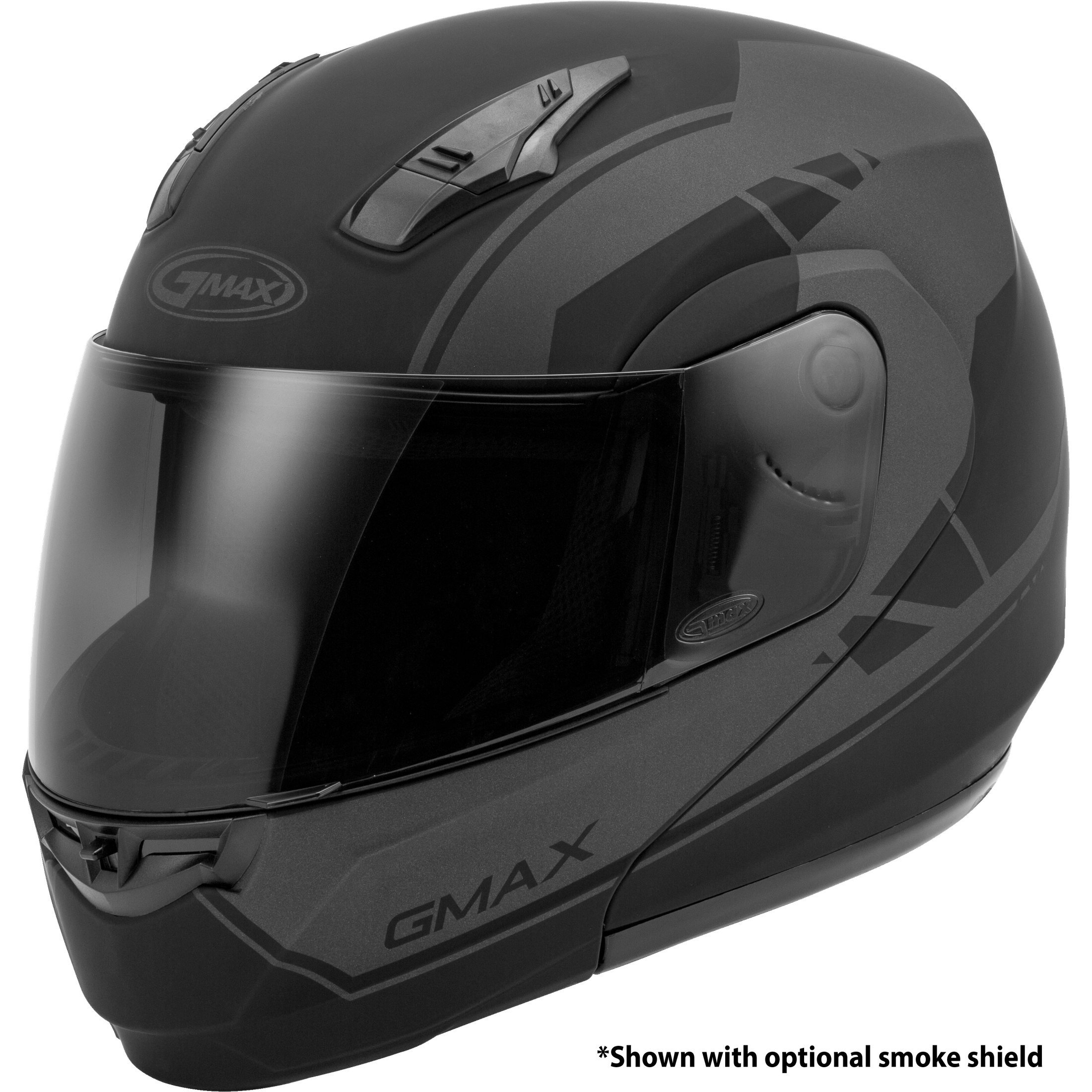 GMAX MD-04 MODULAR ARTICLE HELMET MATTE BLACK/GREY 3X