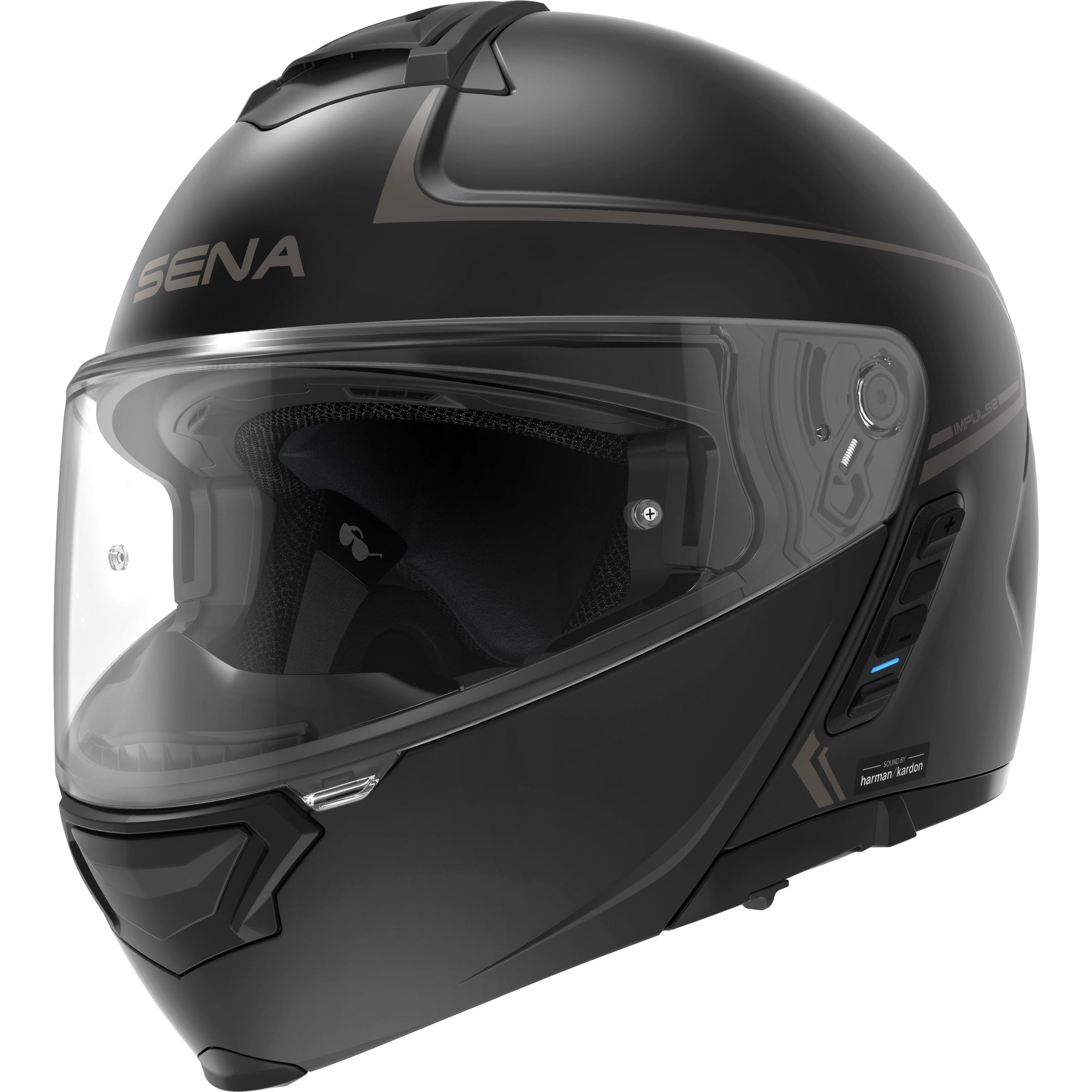 SENA IMPULSE FLIP UP HELMET MATTE BLACK MD