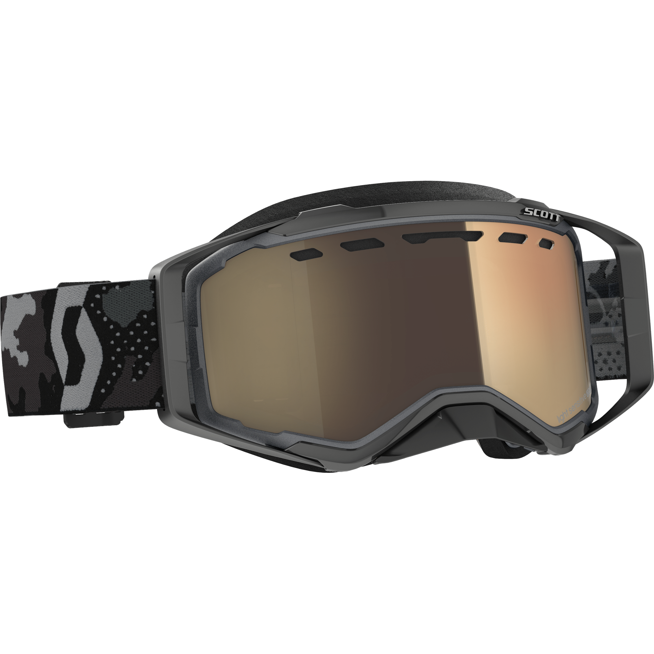 SCOTT PROSPECT GOGGLE SNOW CROSS LS DK GREY/BLK W/LS BRONZE CHROME