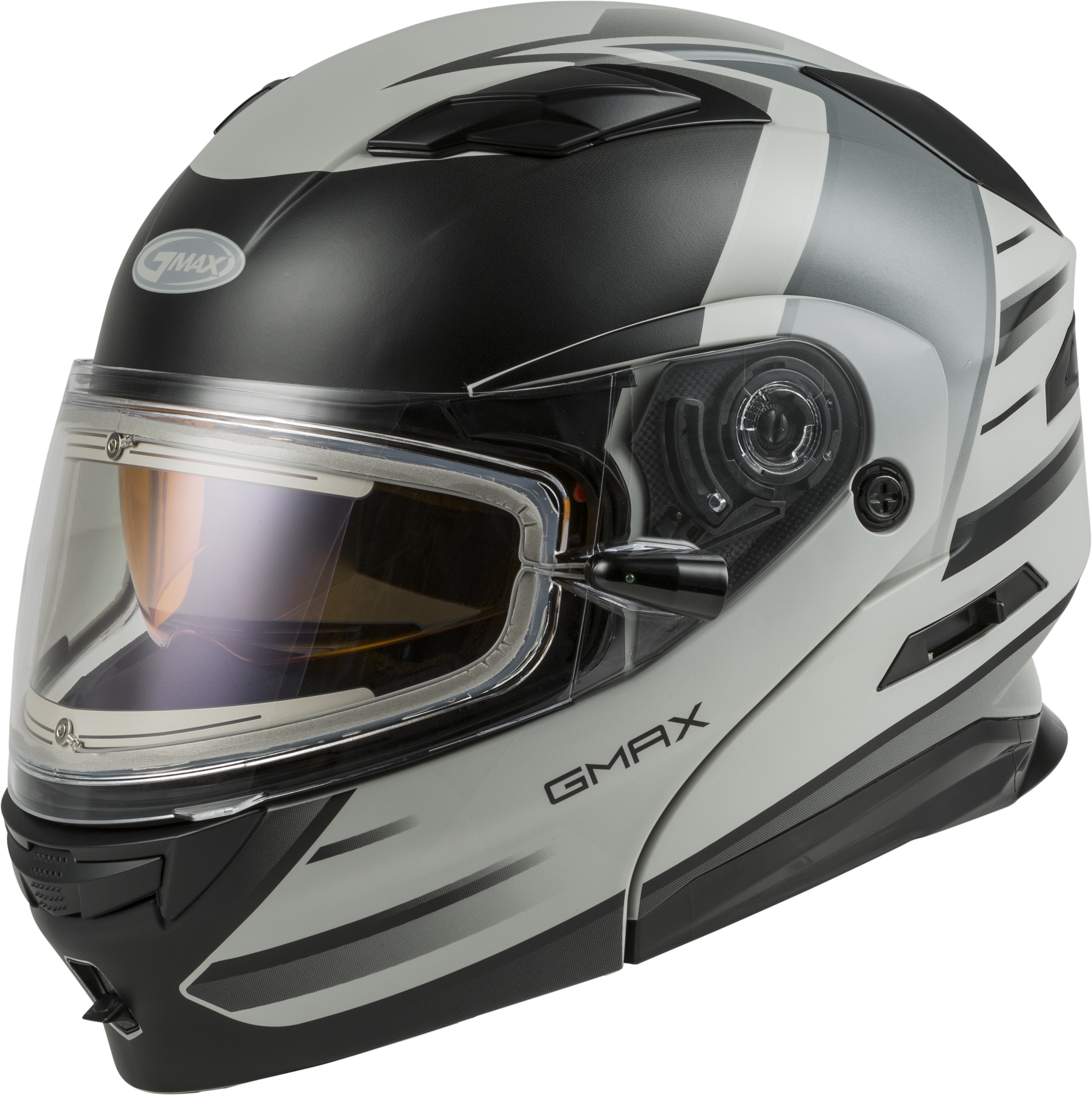 GMAX MD-01S MODULAR W/ELEC SHIELD DESCENDANT MATTE GRY/SILVER 3X