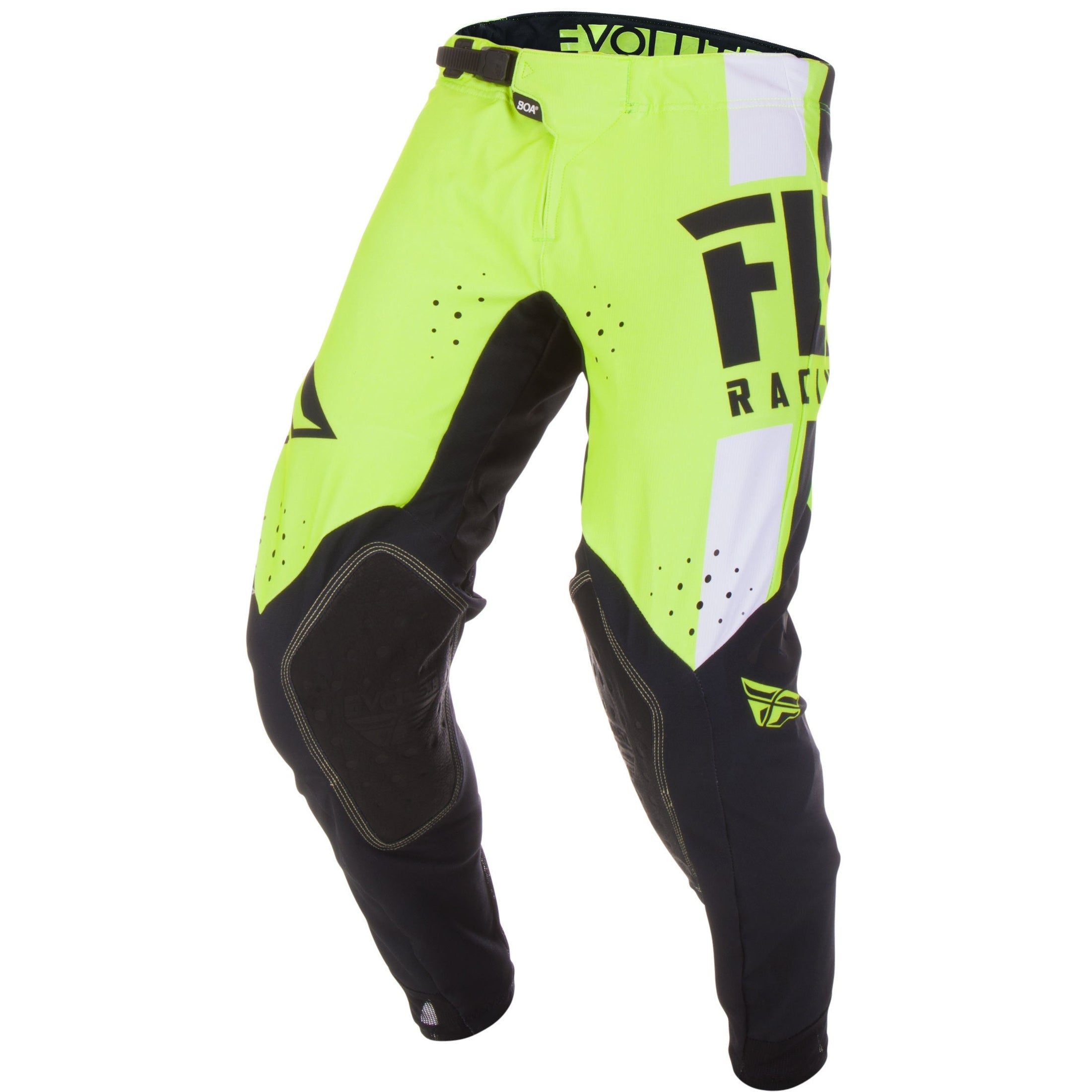 FLY RACING EVOLUTION DST PANTS HI-VIS/BLACK/WHITE SZ 30