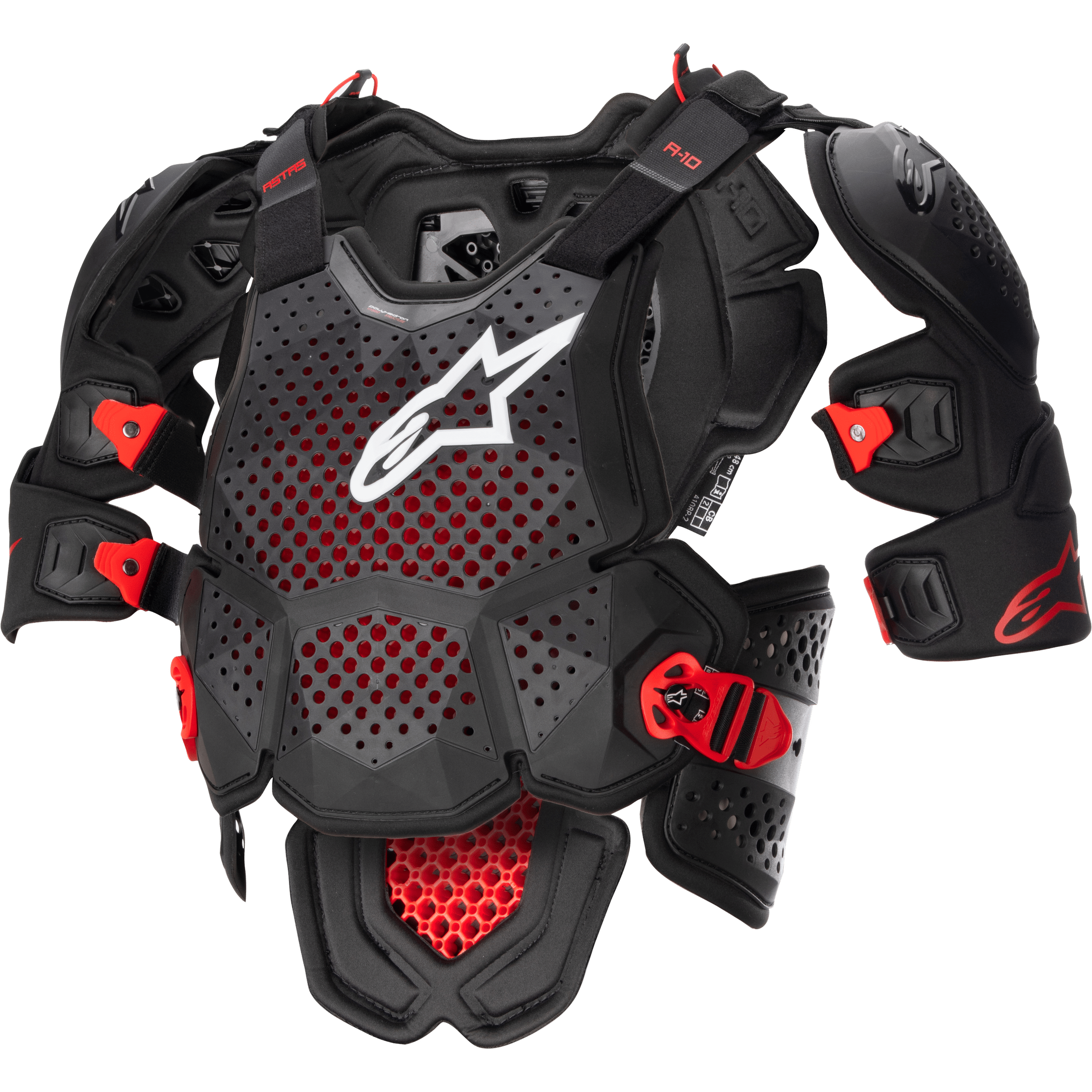 ALPINESTARS A-10 V2 FULL CHEST PROTECTOR ANTHRACITE/BLACK/RED XL/2X