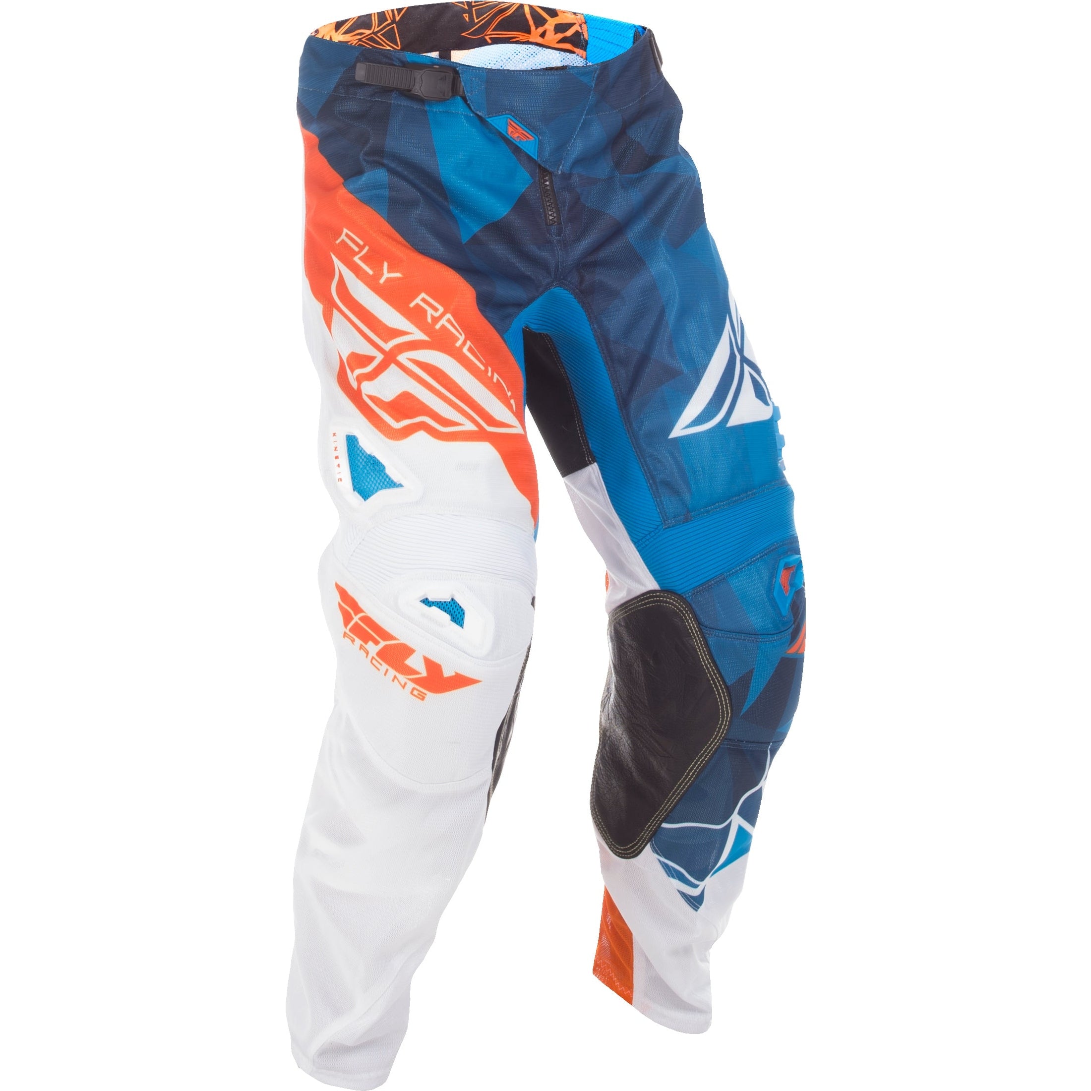 FLY RACING KINETIC MESH PANTS BLUE/WHITE/ORANGE SZ 26