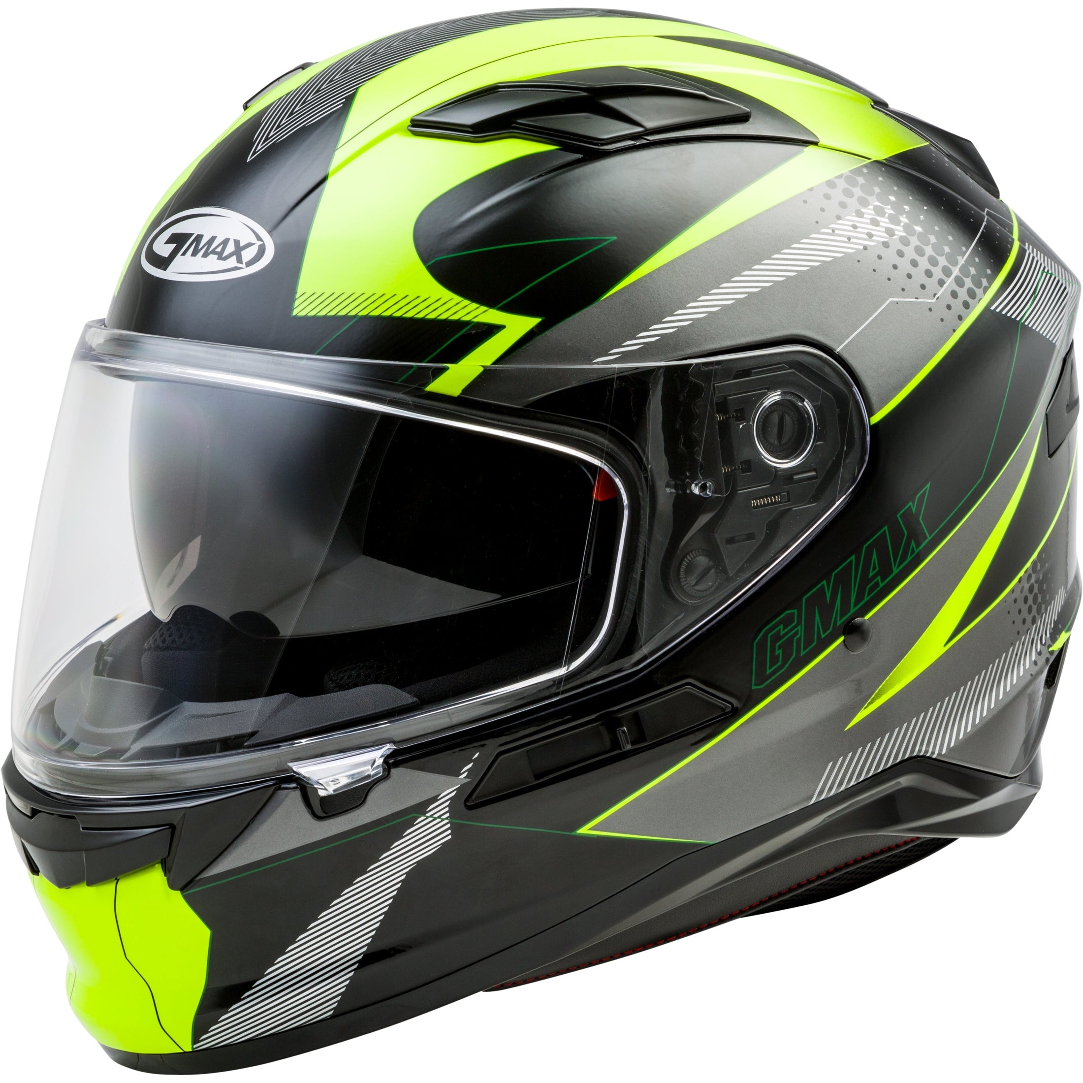 GMAX FF-98 FULL-FACE APEX HELMET BLACK/HI-VIS LG