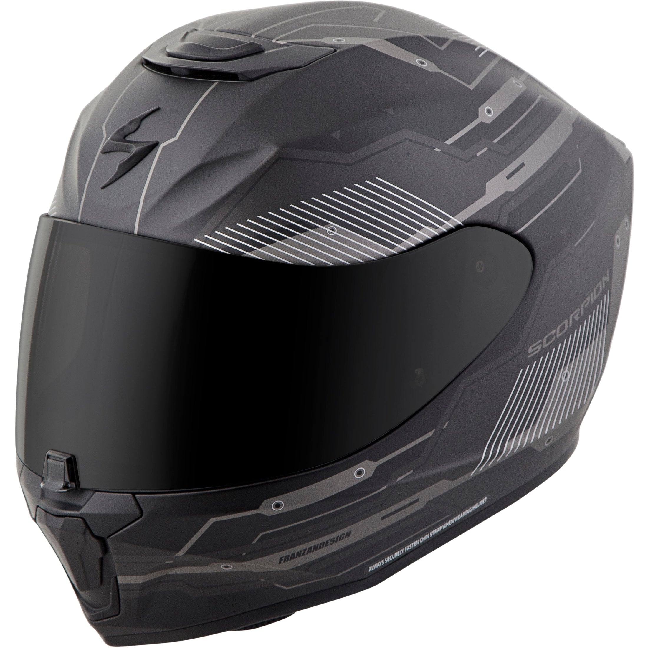 SCORPION EXO EXO-R420 FULL-FACE HELMET TECHNO PHANTOM 3X