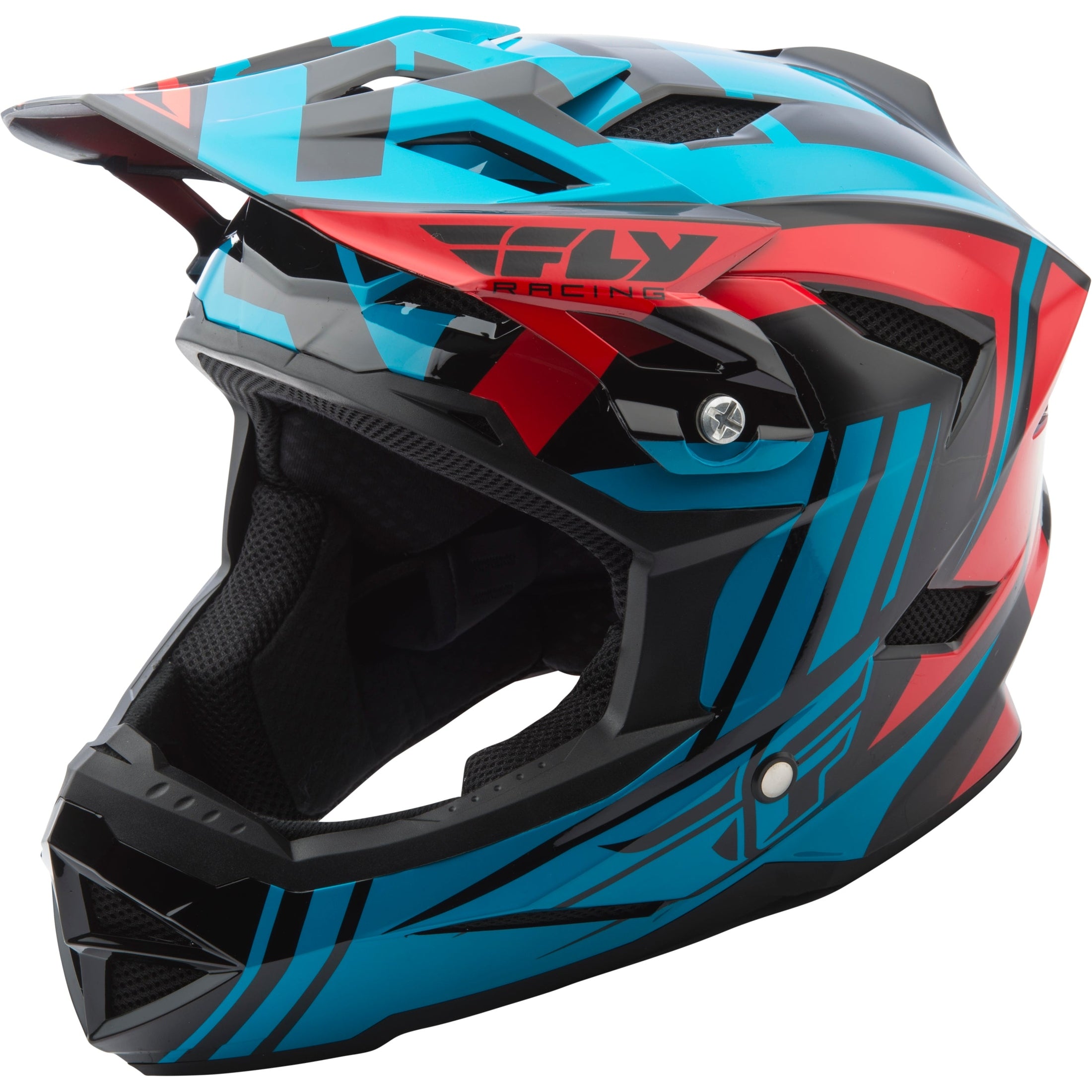 FLY RACING DEFAULT HELMET TEAL/RED YS