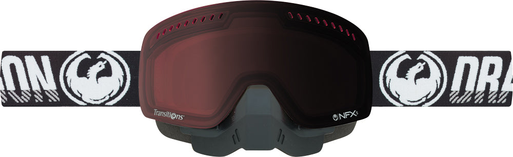 DRAGON NFXS TRANSITIONS GOGGLE STEP GREY W/ROSE LENS