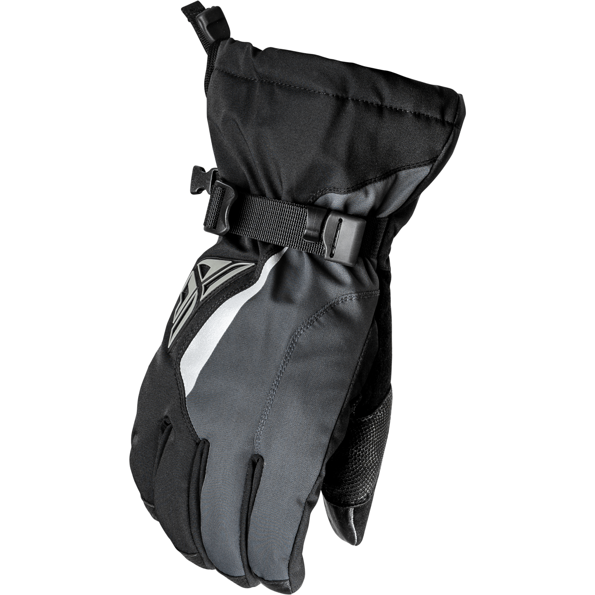 FLY RACING TITLE GAUNTLET GLOVES BLACK/GREY 3X