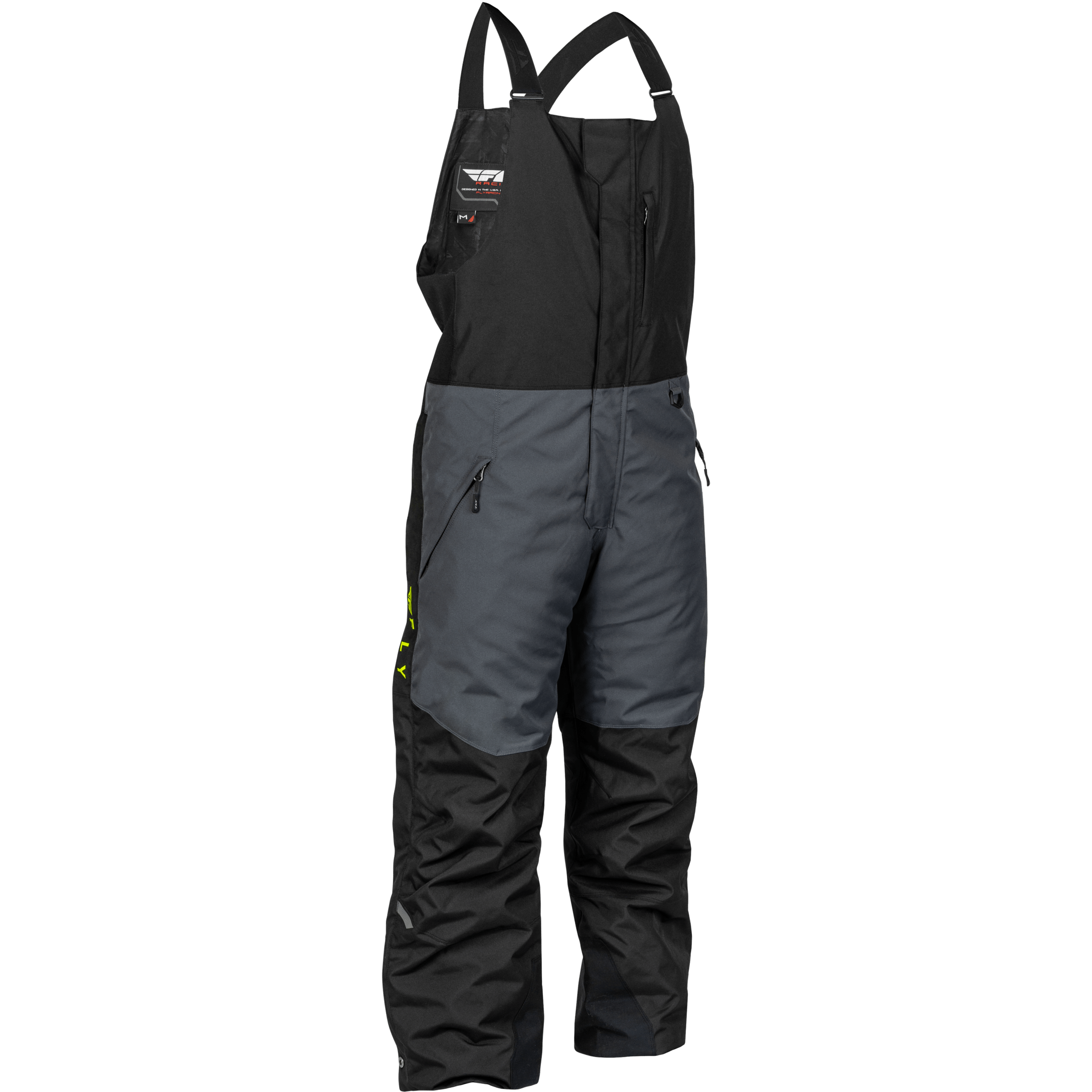 FLY RACING OUTPOST BIB BLACK/GREY/HI-VIS MD