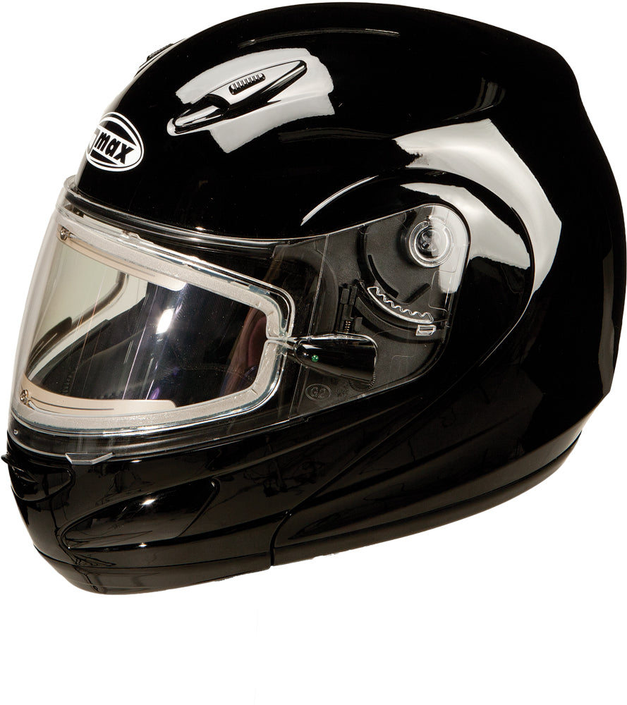 GMAX GM-44S MODULAR HELMET BLACK W/ELECTRIC SHIELD L
