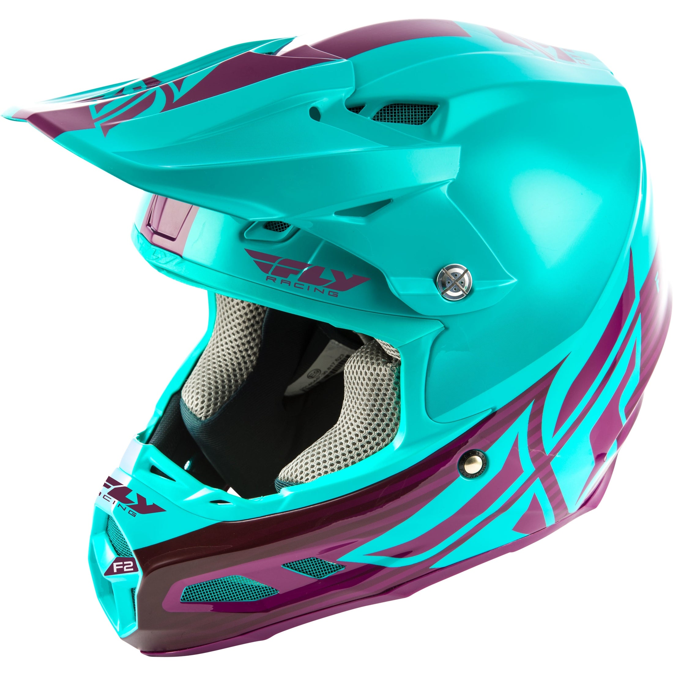 FLY RACING F2 CARBON SHIELD HELMET SEAFOAM/PORT SM