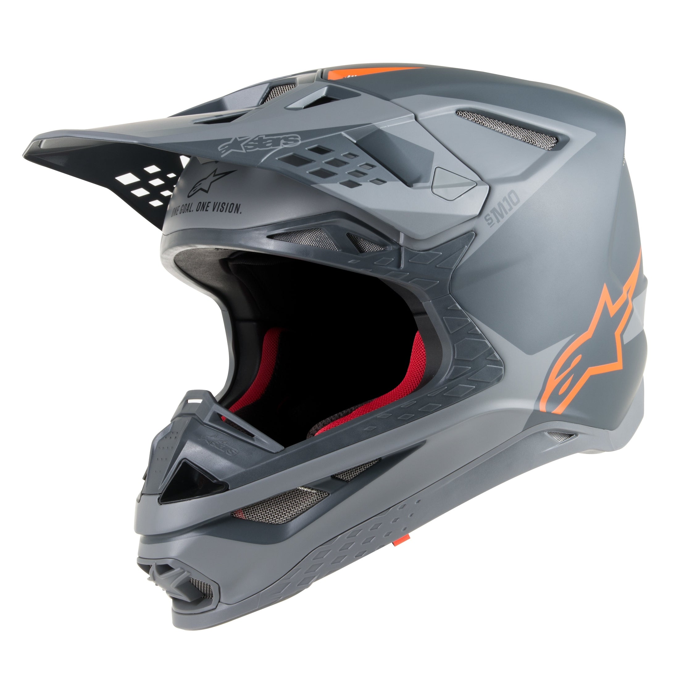 ALPINESTARS S.TECH S-M10 META HELMET ANTHRACITE/GREY/ORANGE SM