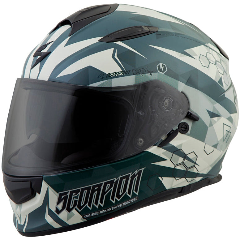SCORPION EXO EXO-T510 FULL-FACE HELMET CIPHER GREEN XS
