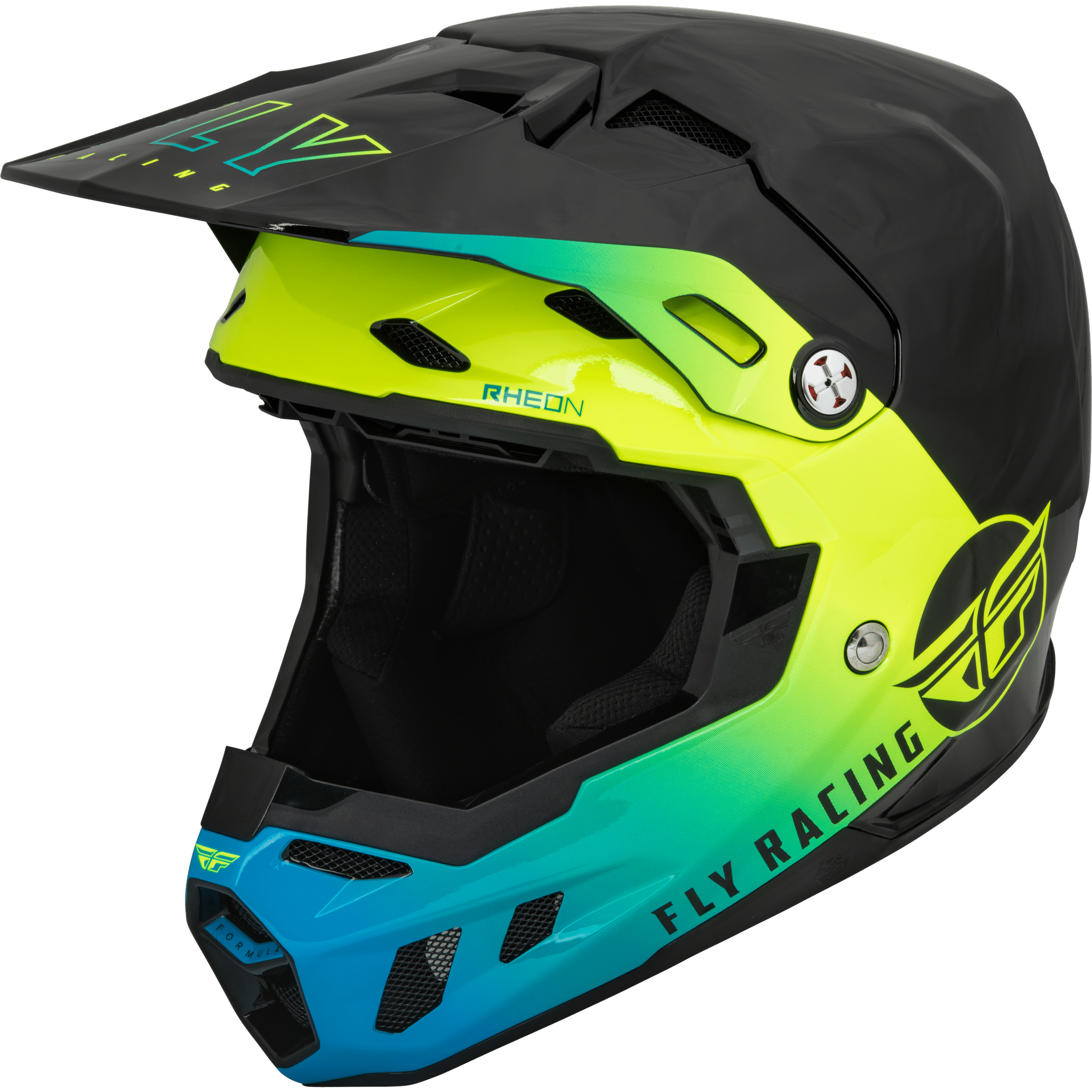 FLY RACING FORMULA CC CENTRUM HELMET BLACK/BLUE/HI-VIS XS