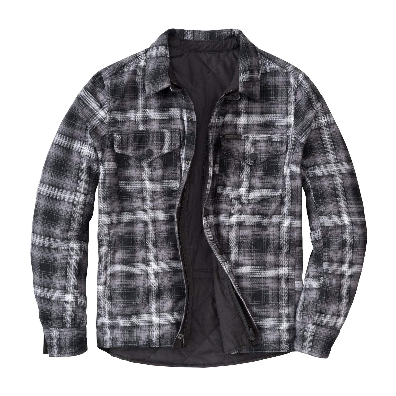 SCORPION EXO MORPHEUS REVERSABLE JACKET BLACK/PLAID GREY MD