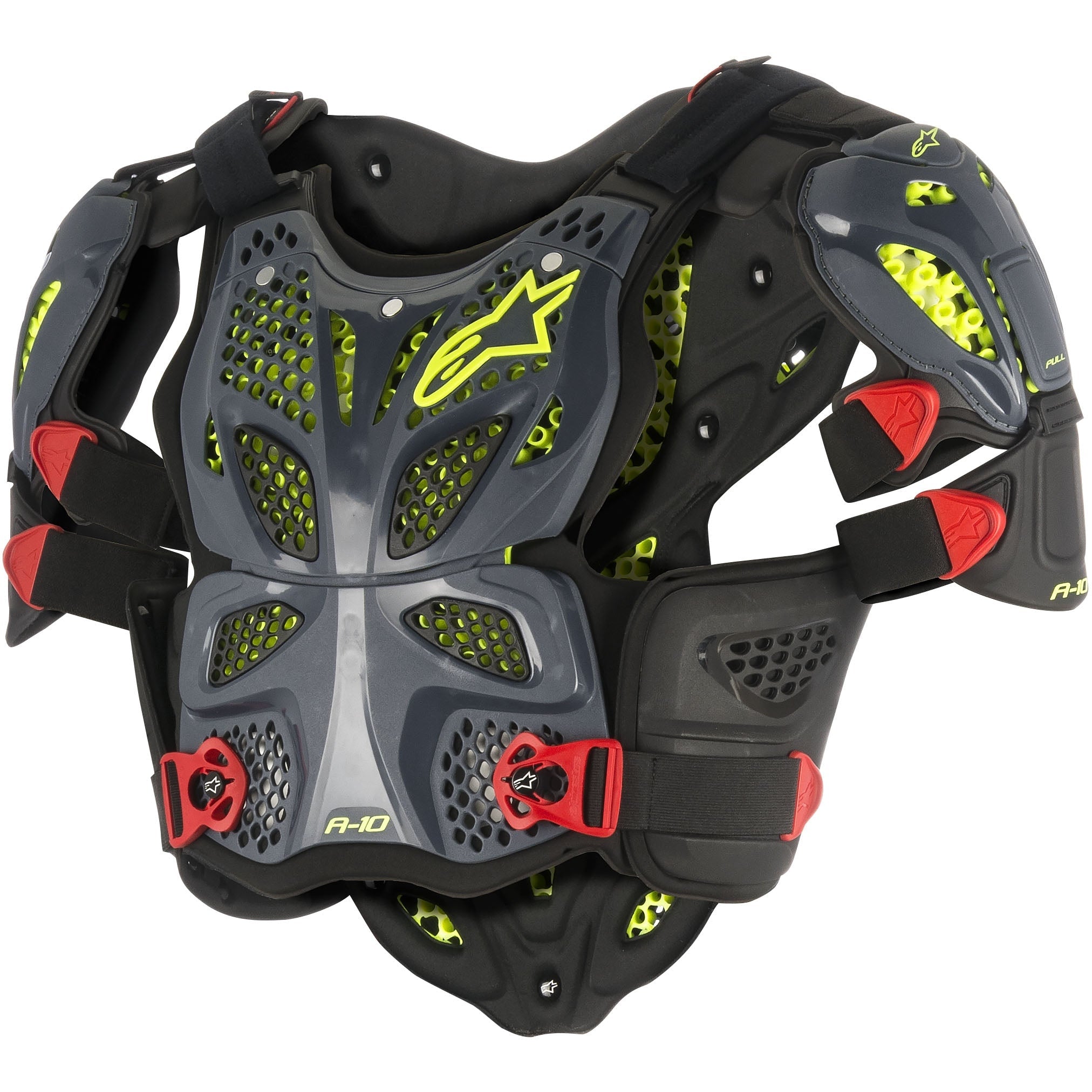 ALPINESTARS A-10 FULL CHEST PROTECTOR ANTHRACITE/RED XL/2X