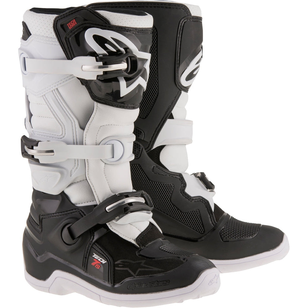 ALPINESTARS TECH 7S BOOTS BLACK/WHITE SZ 07