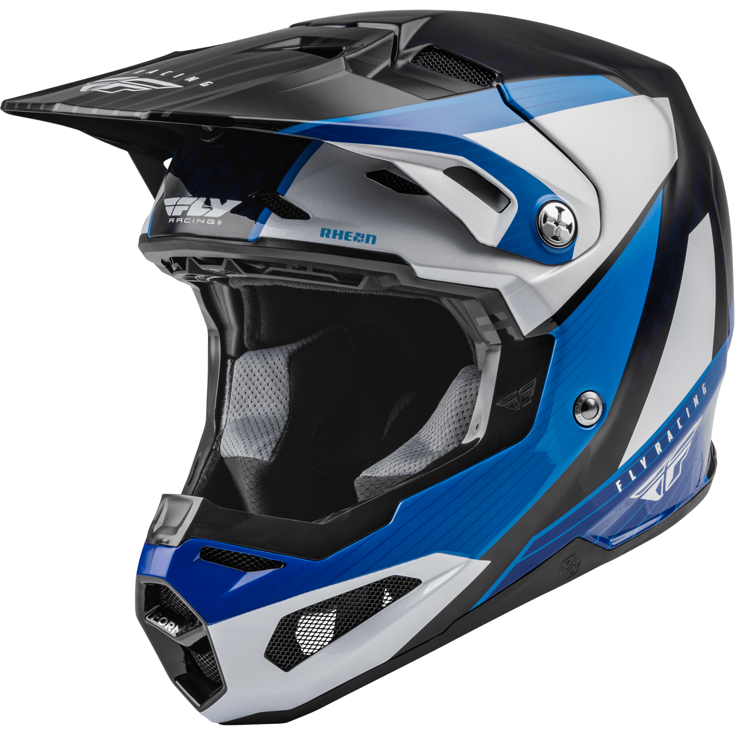 FLY RACING YOUTH FORMULA CRB PRIME HELMET BLUE/WHITE/BLUE CARBON YL
