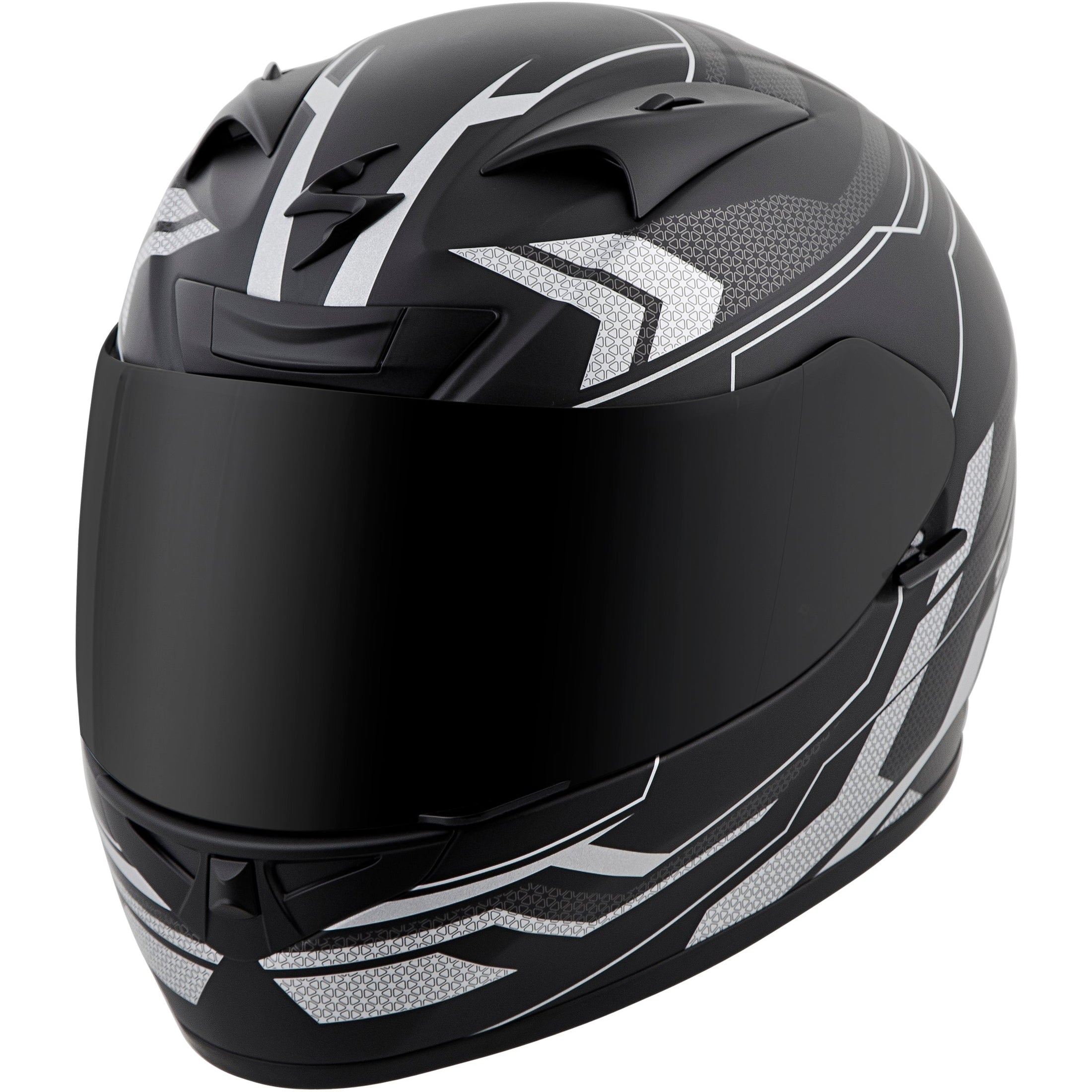 SCORPION EXO EXO-R710 FULL-FACE HELMET TRANSECT SILVER MD