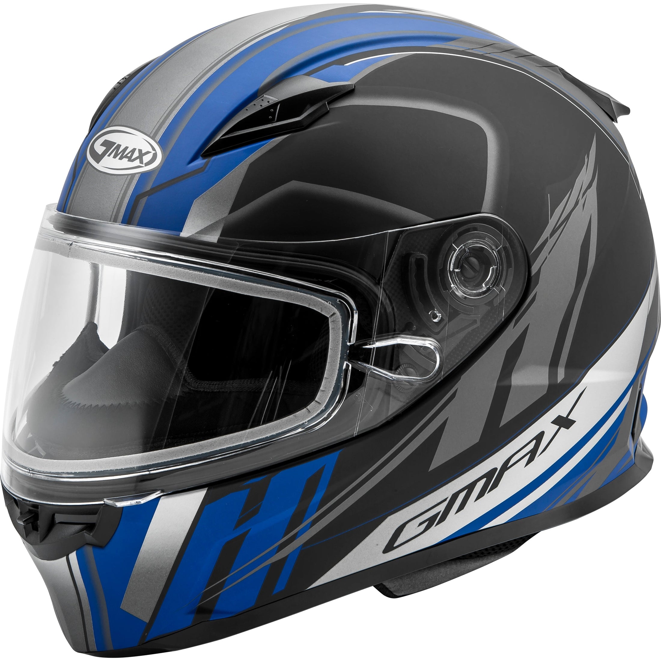 GMAX YOUTH GM49Y ROGUE SNOW HELMET MATTE BLACK/BLUE YM