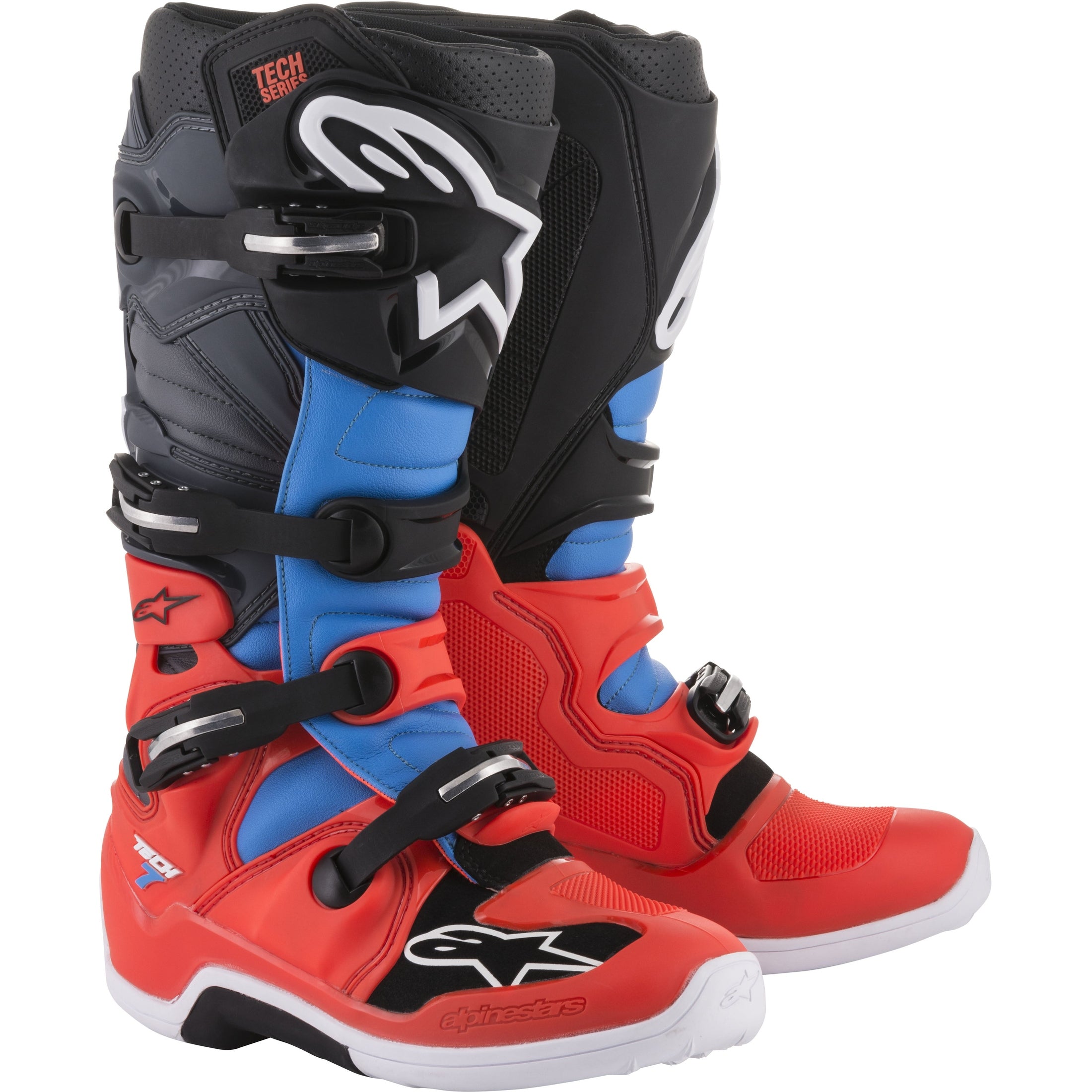 ALPINESTARS TECH 7 BOOTS RED/GREY/BLACK SZ 11