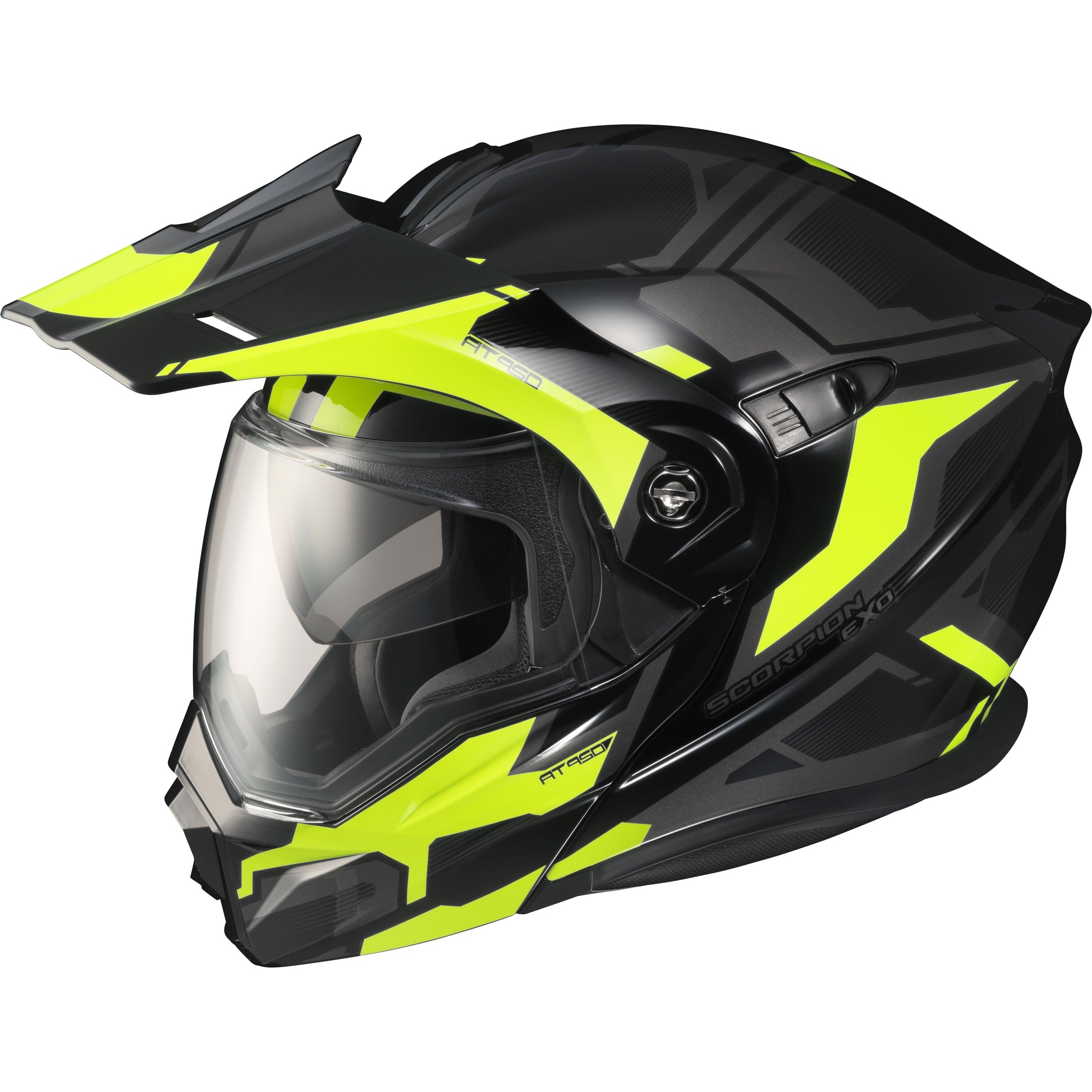 SCORPION EXO EXO-AT950 MODULAR HELMET ELLWOOD HI-VIS LG