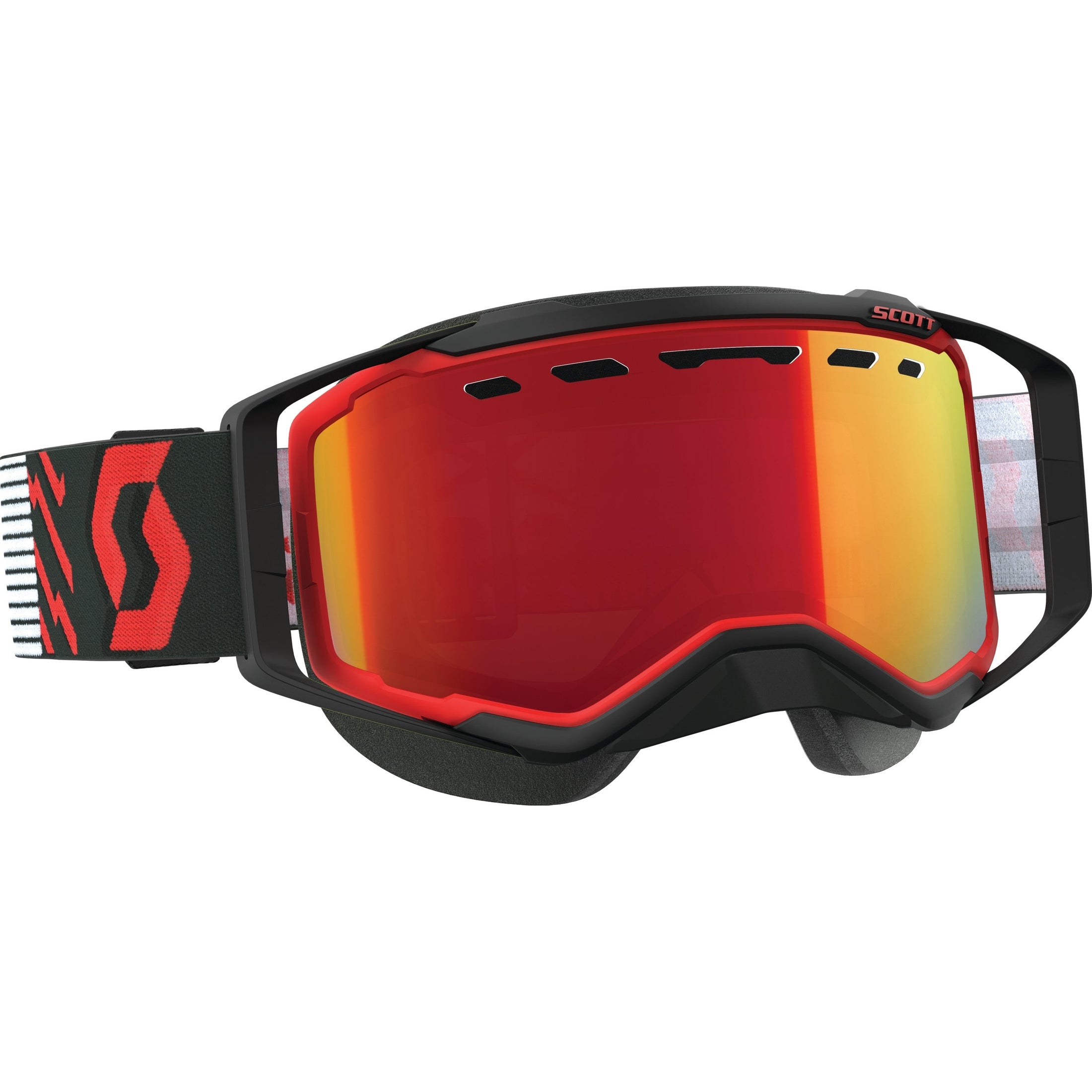 SCOTT GOGGLE PROSPECT SNOW RED/BLACK W/RED CHROME
