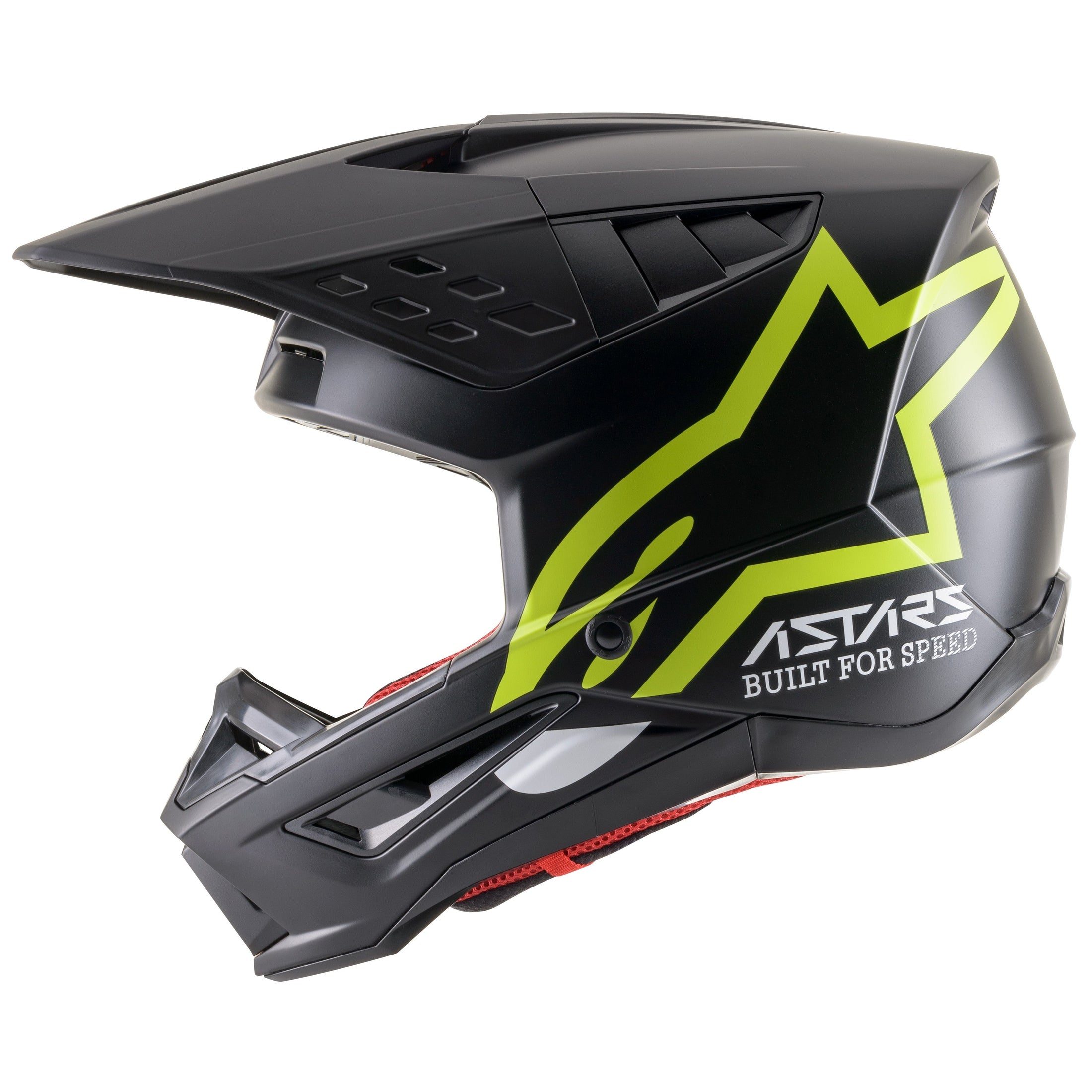 ALPINESTARS S-M5 COMPASS HELMET MATTE BLACK/YELLOW FLUO MD