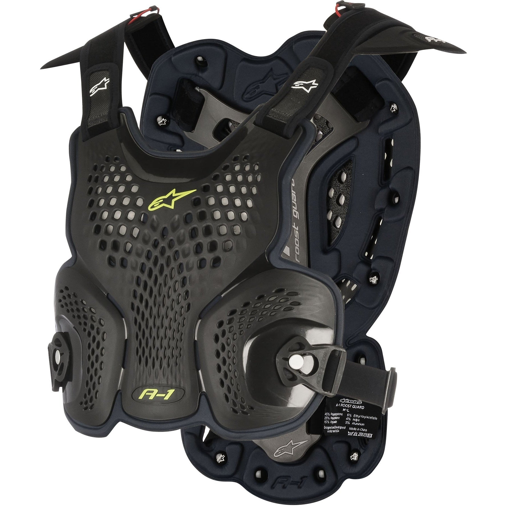 ALPINESTARS A-1 ROOST GUARD BLACK/ANTHRACITE XL/2X