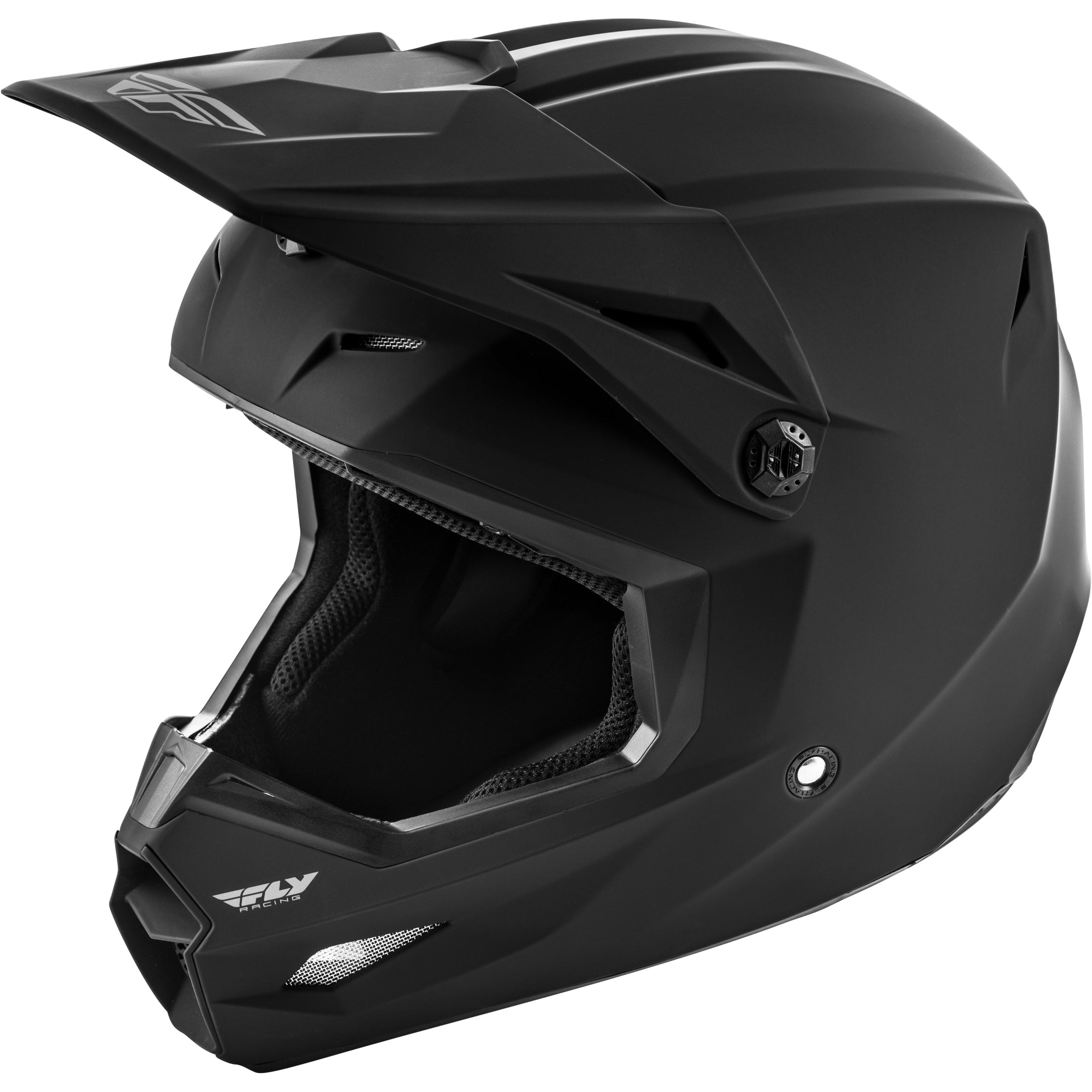 FLY RACING KINETIC SOLID HELMET MATTE BLACK MD