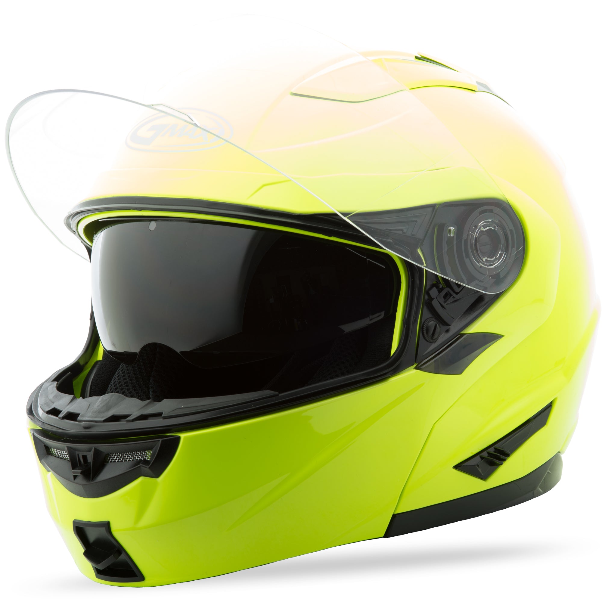 GMAX GM-64 MODULAR HELMET HI-VIS YELLOW XS