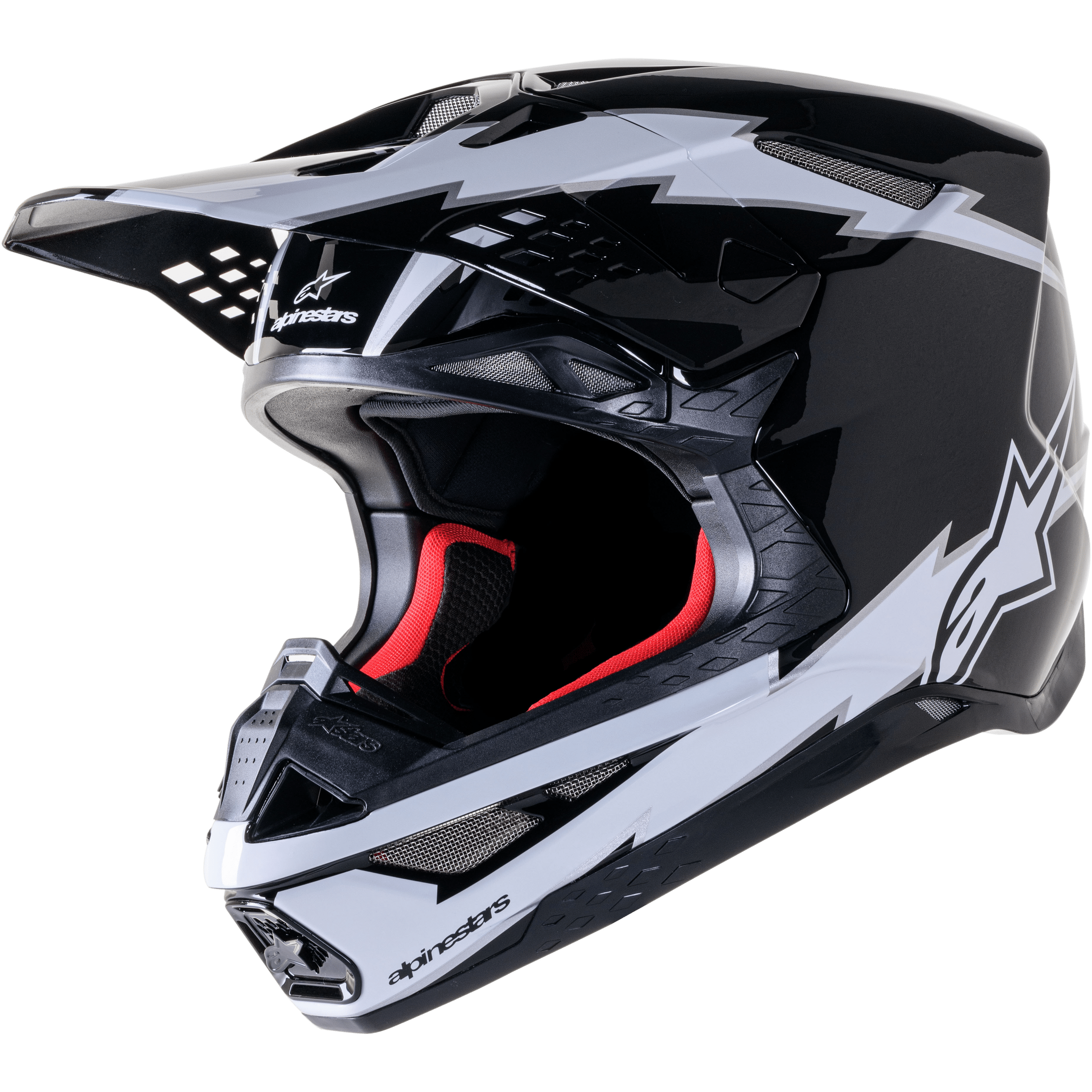 ALPINESTARS SUPERTECH S-M10 AMPRESS HELMET BLACK/WHITE MATT MD