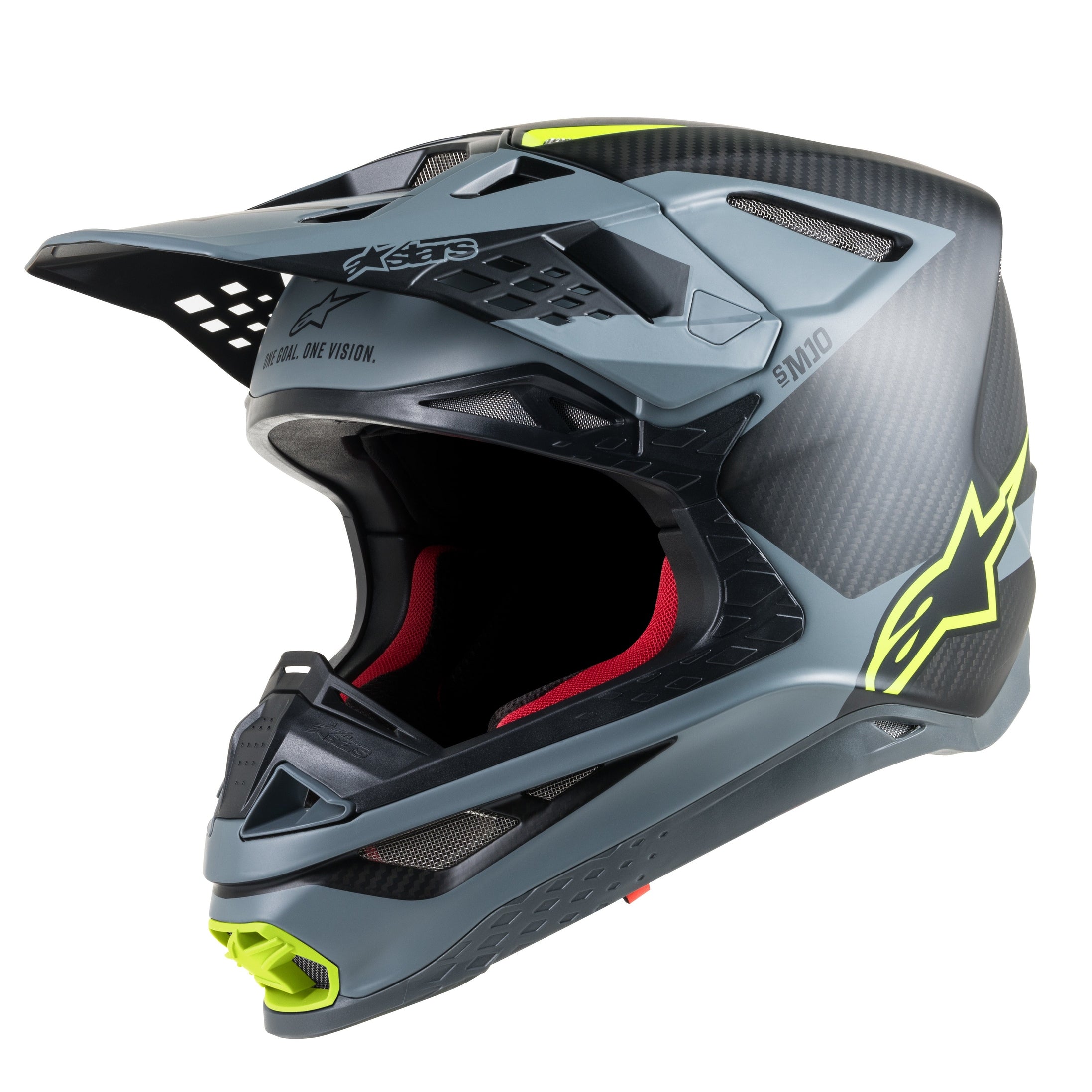 ALPINESTARS S.TECH S-M10 META HELMET BLACK/GREY/YELLOW SM