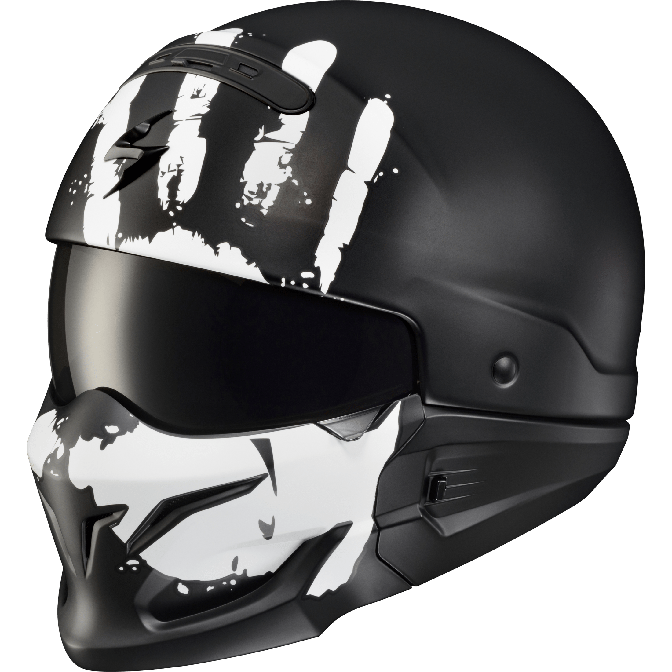 SCORPION EXO COVERT OPEN-FACE HELMET URUK MATTE WHITE XL