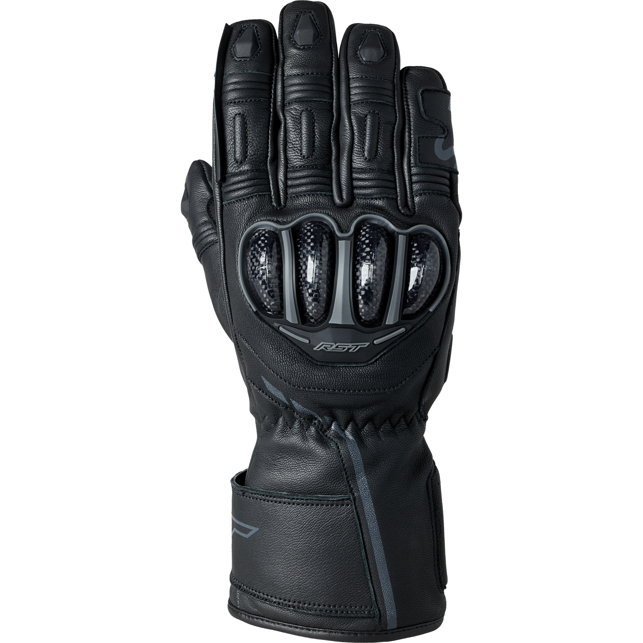RST LADIES S1 CE GLOVE BLACK/BLACK WATERPROOF MD