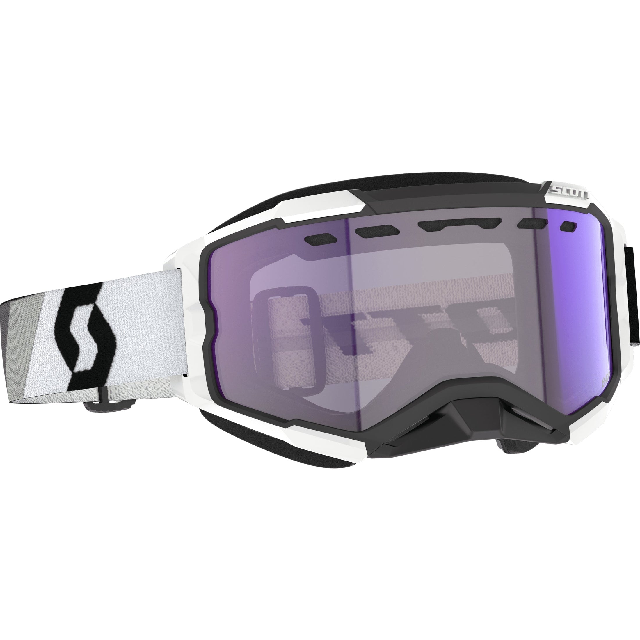 SCOTT FURY SNOWCROSS LS GOGGLE PREM BLK/WHT BLUE CHROME