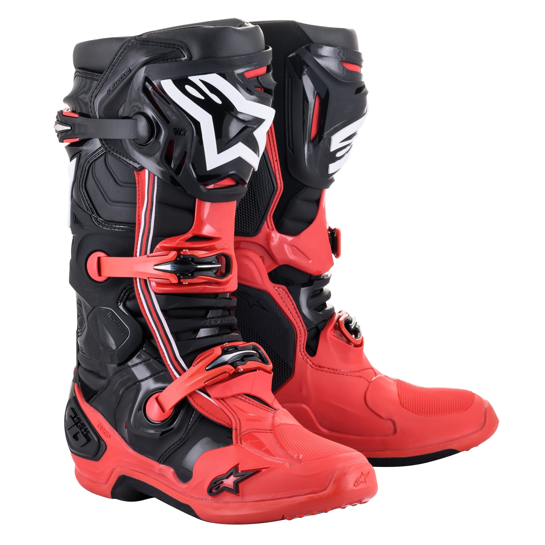 ALPINESTARS TECH 10 BOOTS ACUMEN LE RED/BLACK/WHITE SZ 10