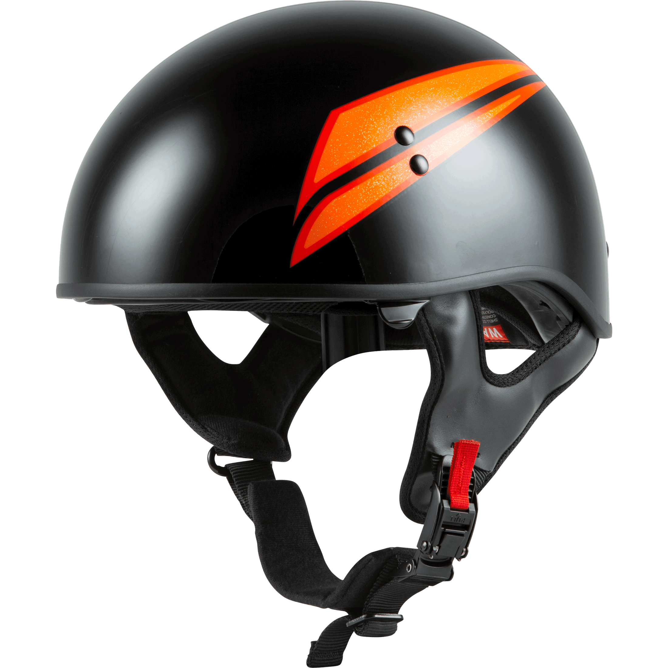 GMAX HH-65 HALF HELMET UNION NAKED BLACK/ORANGE XS