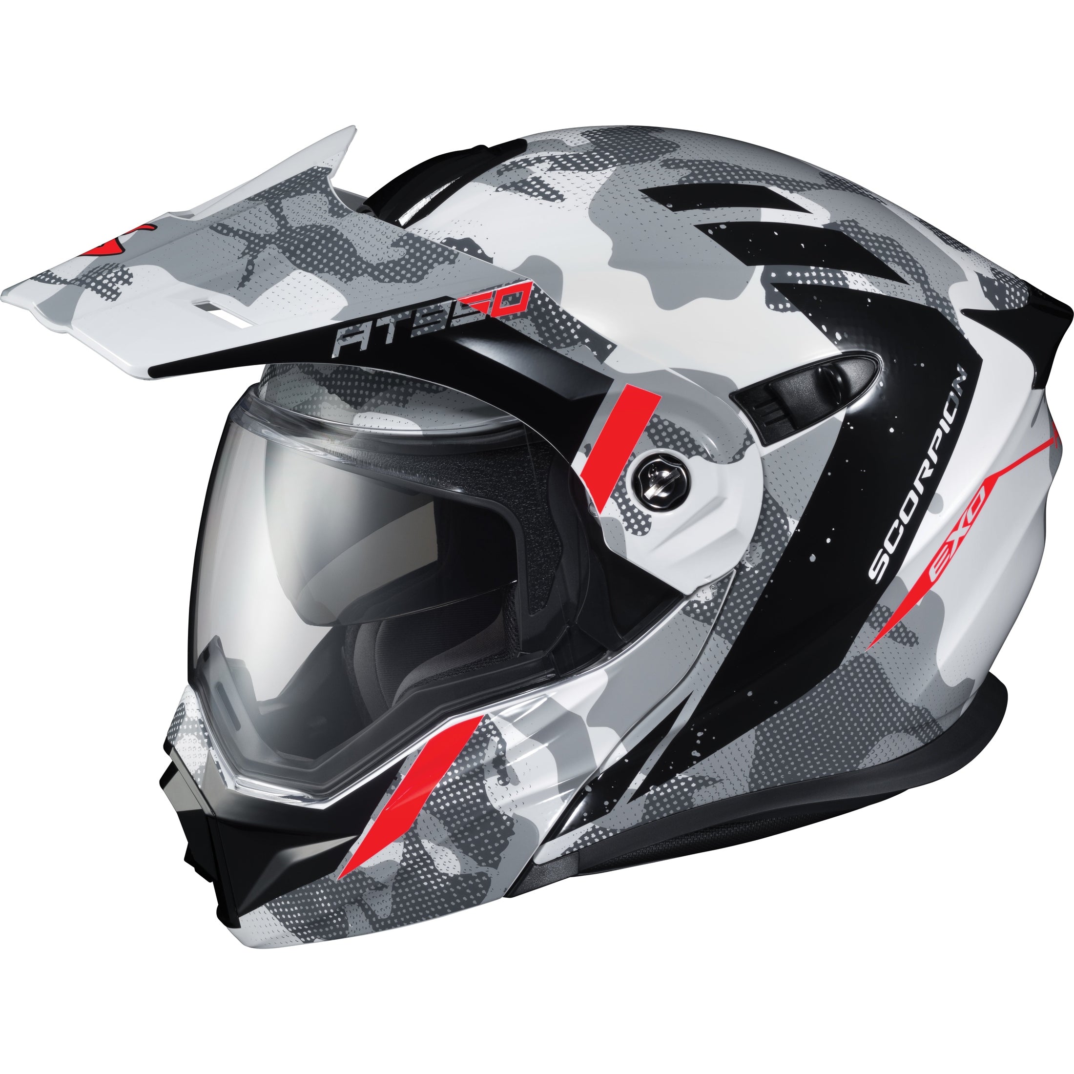 SCORPION EXO EXO-AT950 MODULAR HELMET OUTRIGGER WHITE/GREY LG
