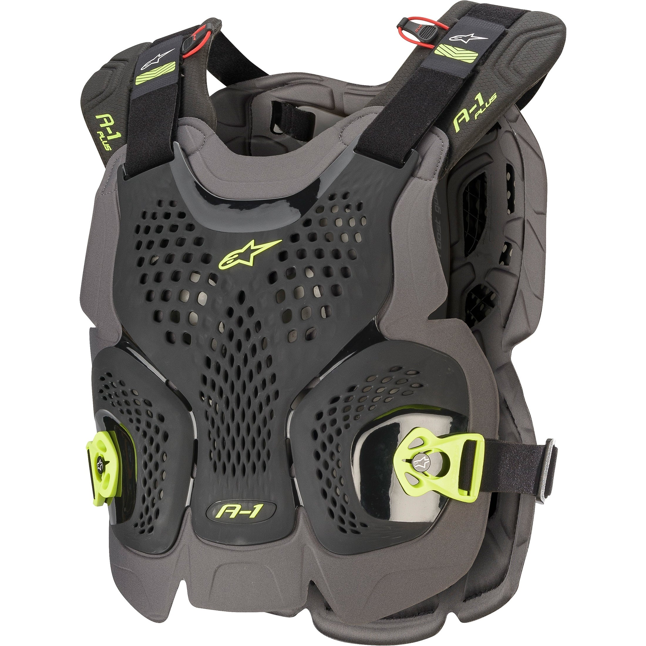 ALPINESTARS A-1 PLUS CHEST PROTECTOR BLK/ANTH/FLUO YLW XL/2X