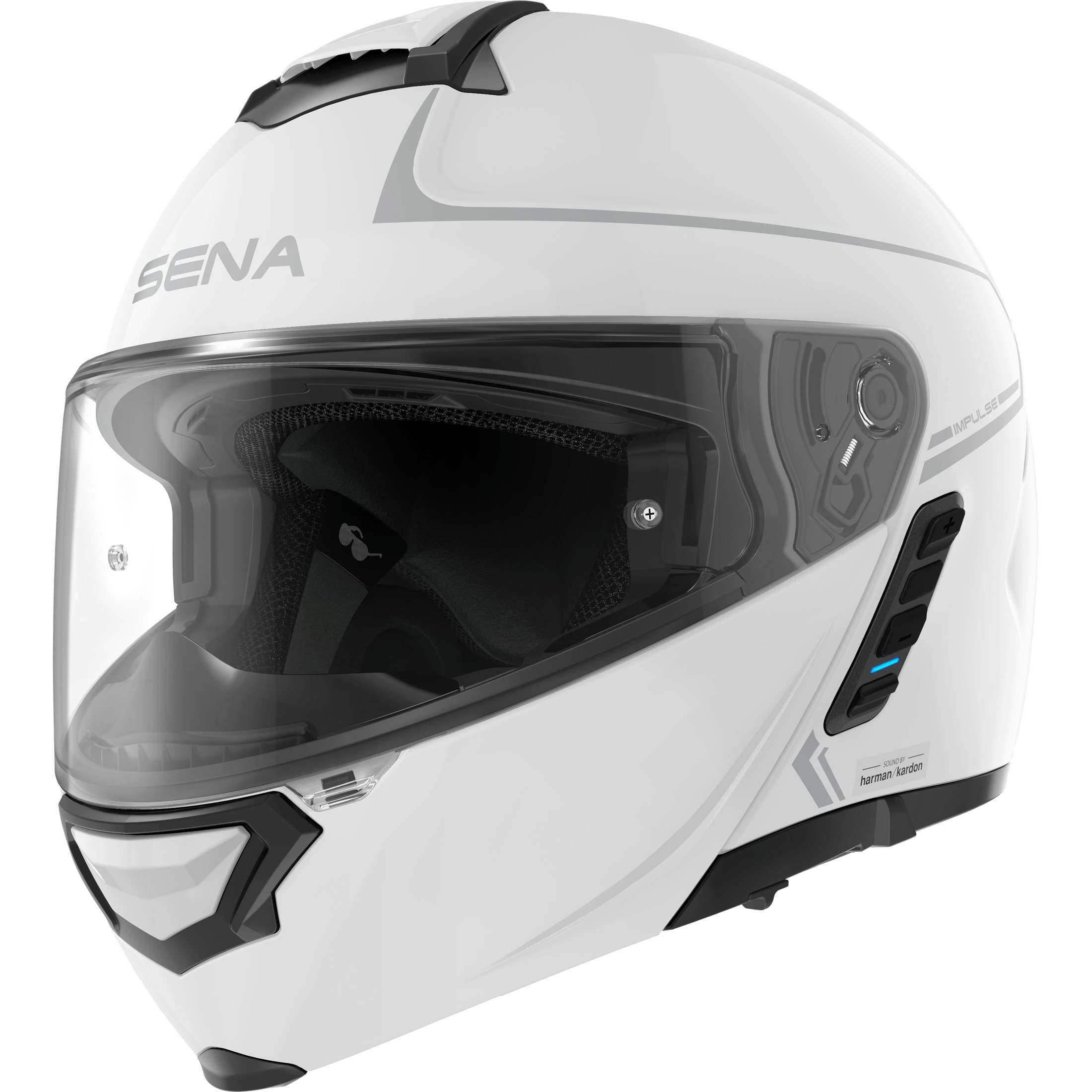 SENA IMPULSE FLIP UP HELMET GLOSS WHITE XL