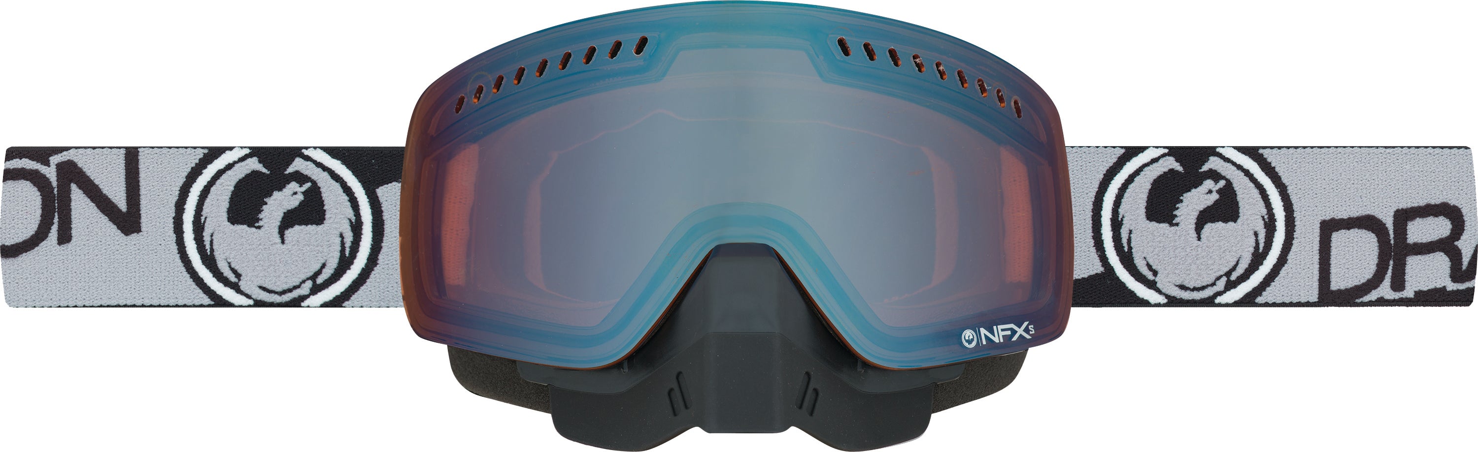 DRAGON NFXS OPTIMIZED GOGGLE GREY W/FLASH BLUE LENS