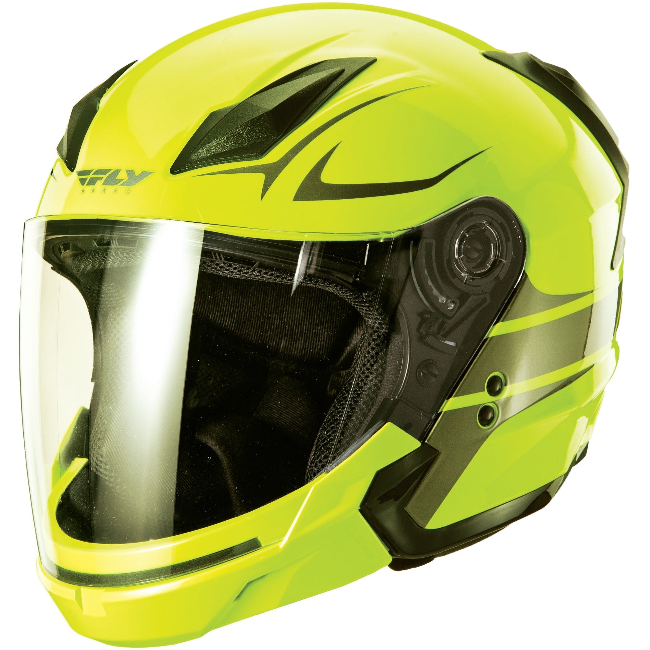 FLY RACING TOURIST VISTA HELMET HI-VIS/GUNMETAL XL