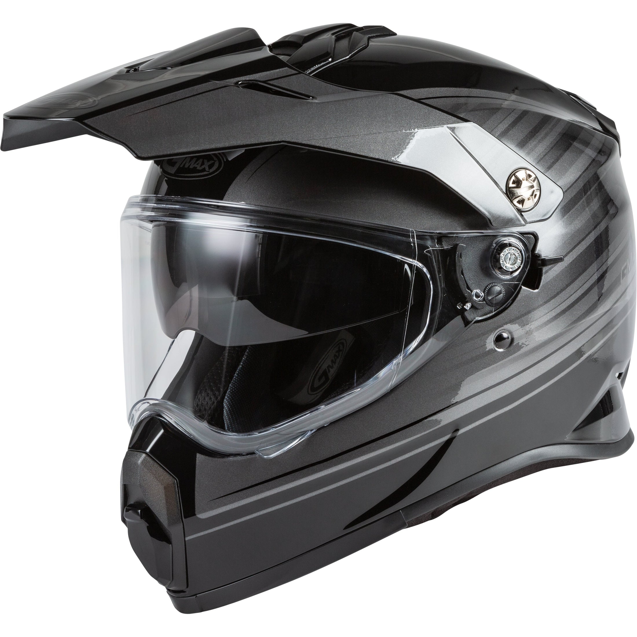 GMAX YOUTH AT-21Y ADVENTURE RALEY HELMET BLACK/GREY YM