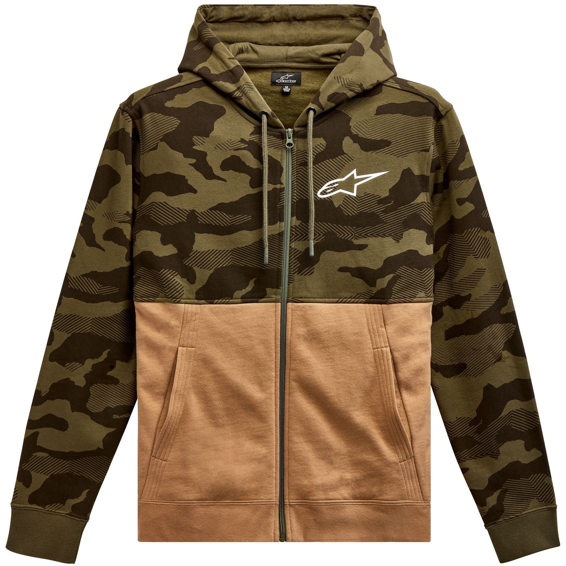 ALPINESTARS CAMO BLOCK HOODIE MILITARY/SAND SM