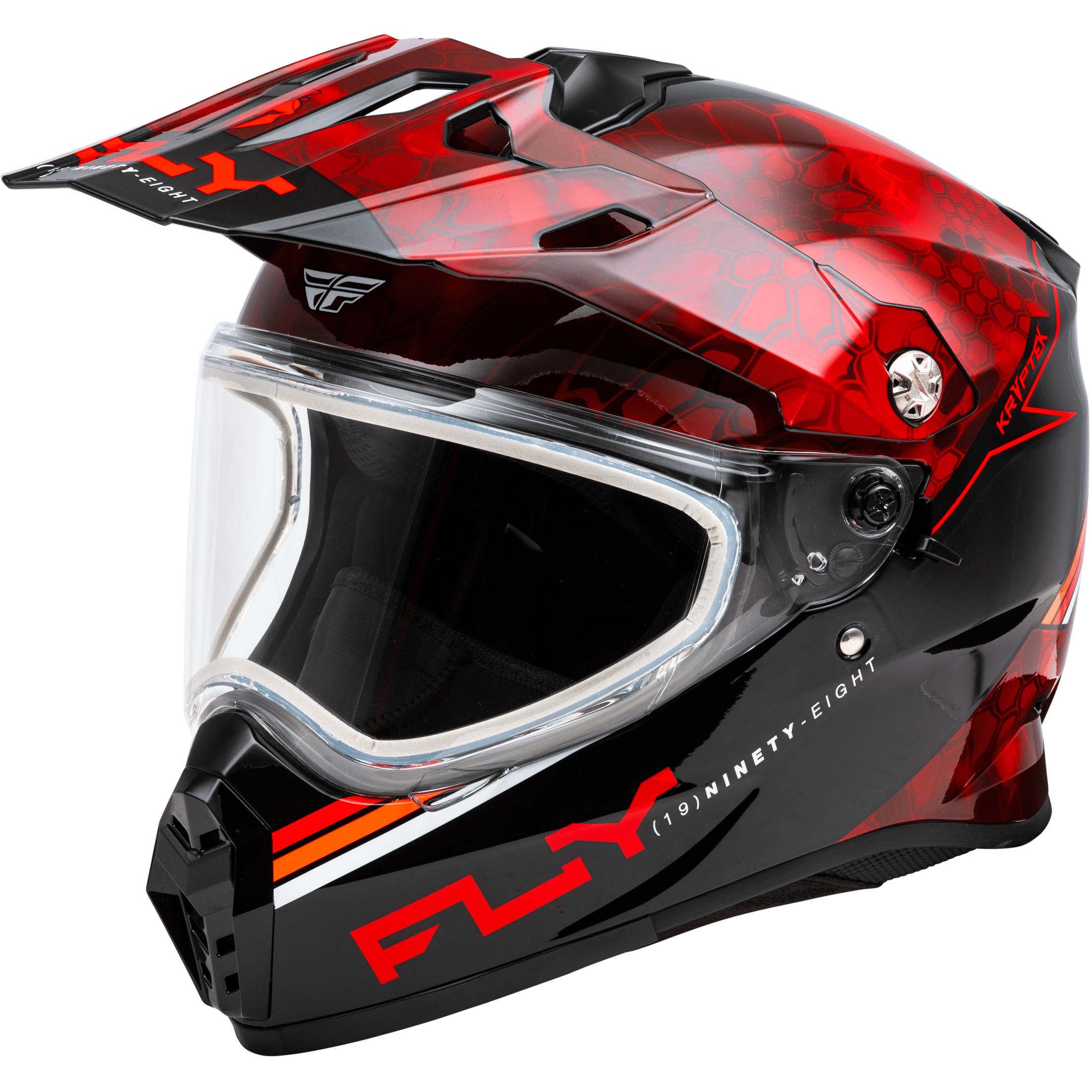 FLY RACING TREKKER CW CONCEAL HELMET DUAL SHLD RED/BLACK XS